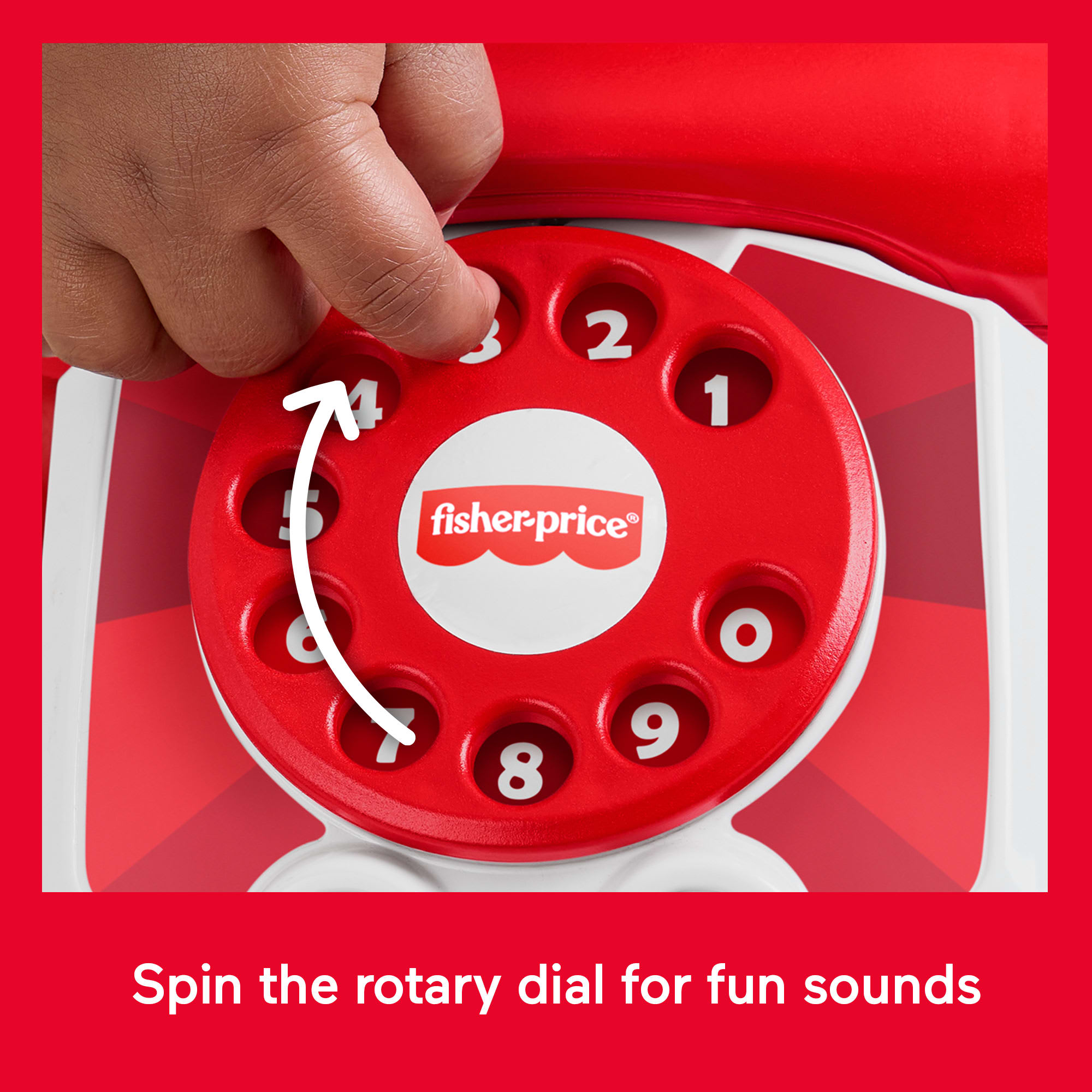 Fisher-Price Red Chatter Telephone Baby & Toddler Pull Toy. Mattel 80Th Anniversary Edition - Image 2
