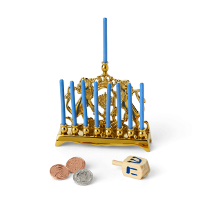 Rebecca's™ Menorah & Dreidel Set for 18-inch Dolls (Historical Characters)