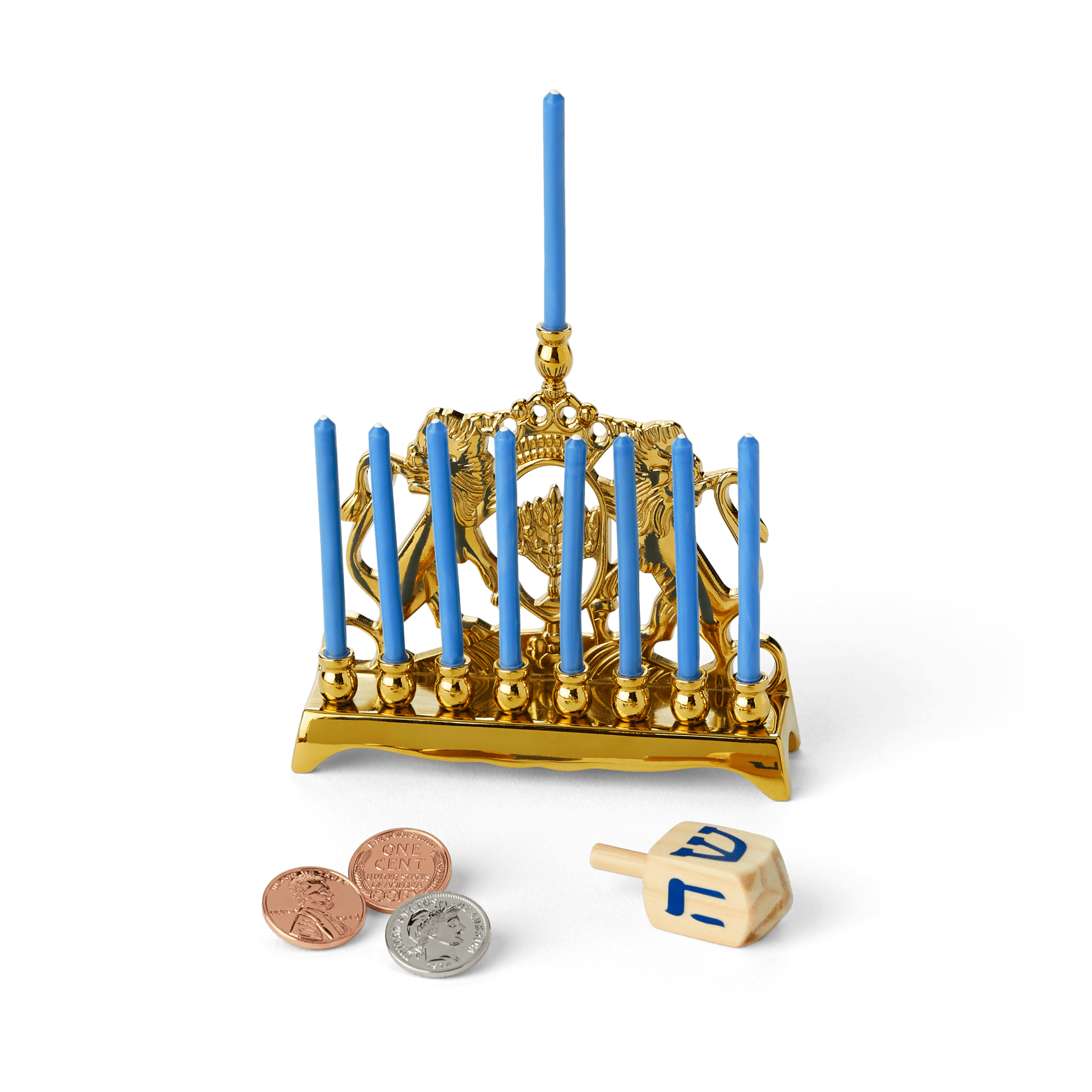 Rebecca's™ Menorah & Dreidel Set for 18-inch Dolls (Historical Characters)