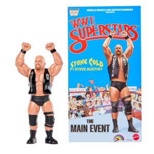 Ljn WWE Superstars Stone Cold Steve Austin Action Figure. 1980s Retro 8-Inch Collectible Toy