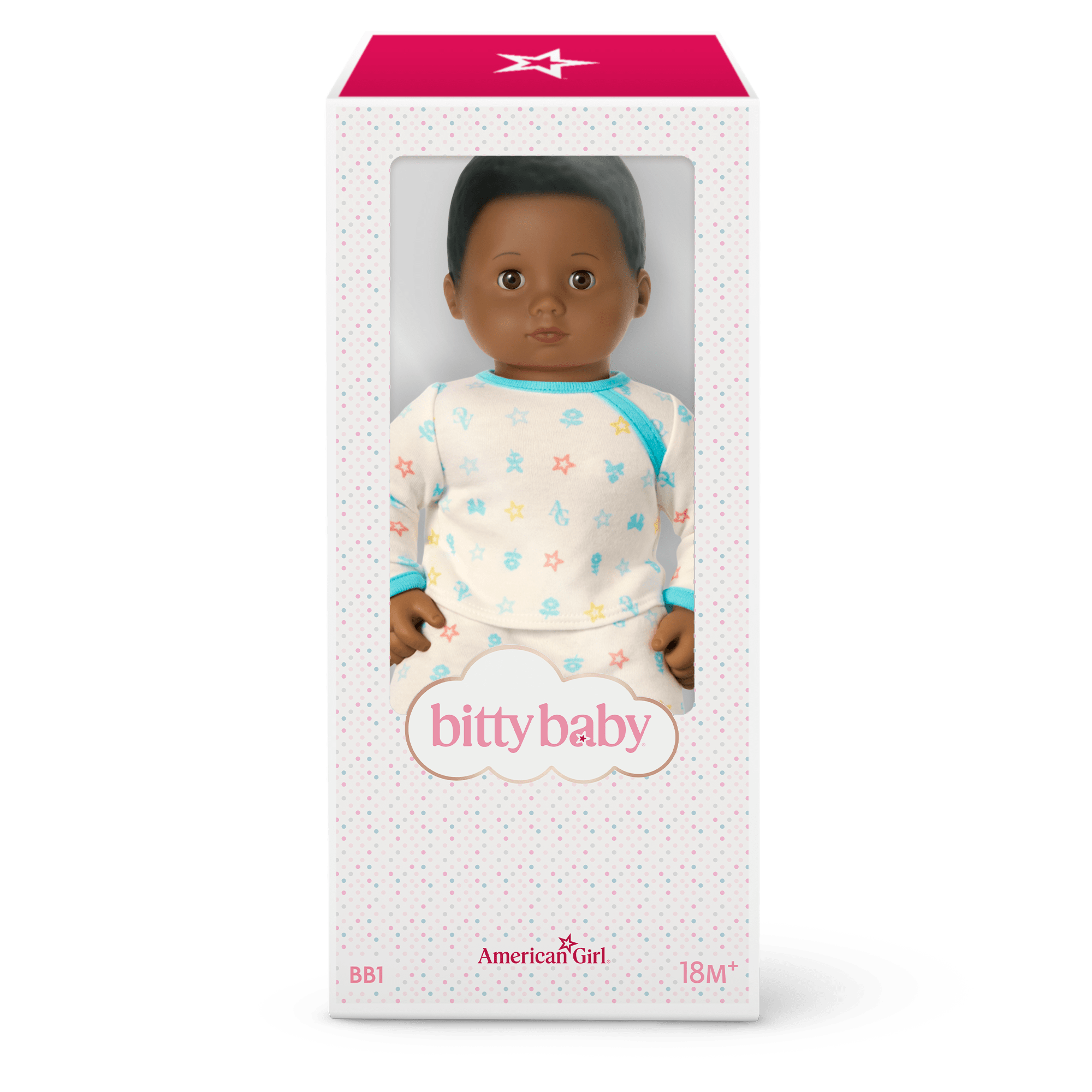 Bitty Baby® Doll #1 with black hair in Pastel Blue - Image 8