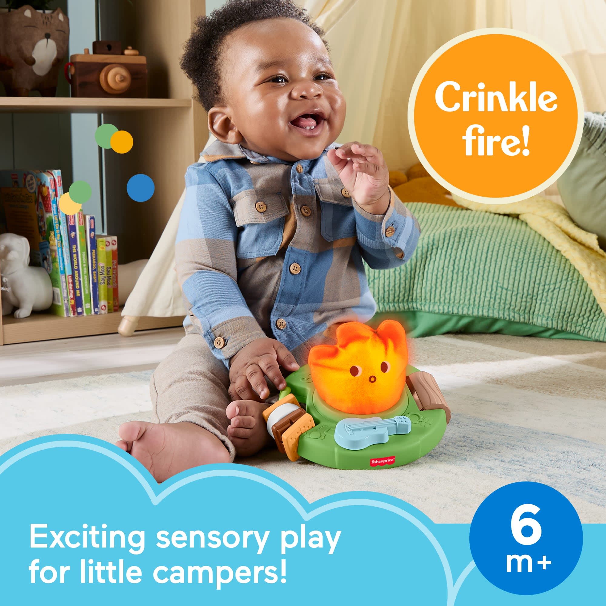 Fisher-Price Friendship Forest Light-Up Campfire. Baby Sensory Activity Toy - Image 2