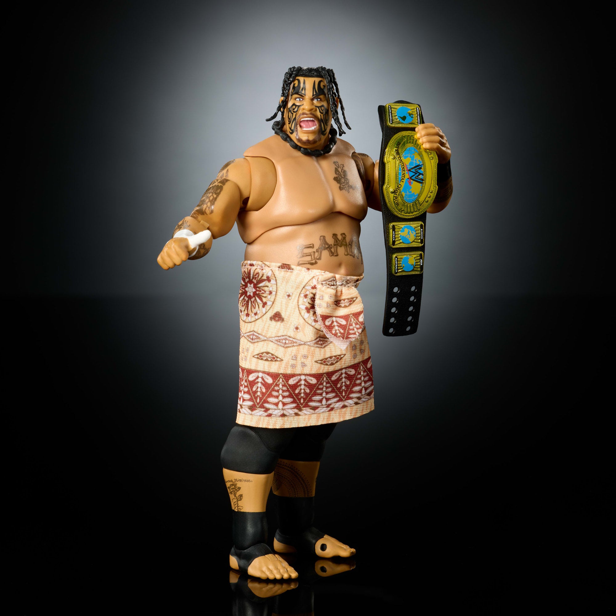 WWE Ultimate Edition Umaga Action Figure & Accessories Set. 6-Inch Collectible Superstar - Image 4