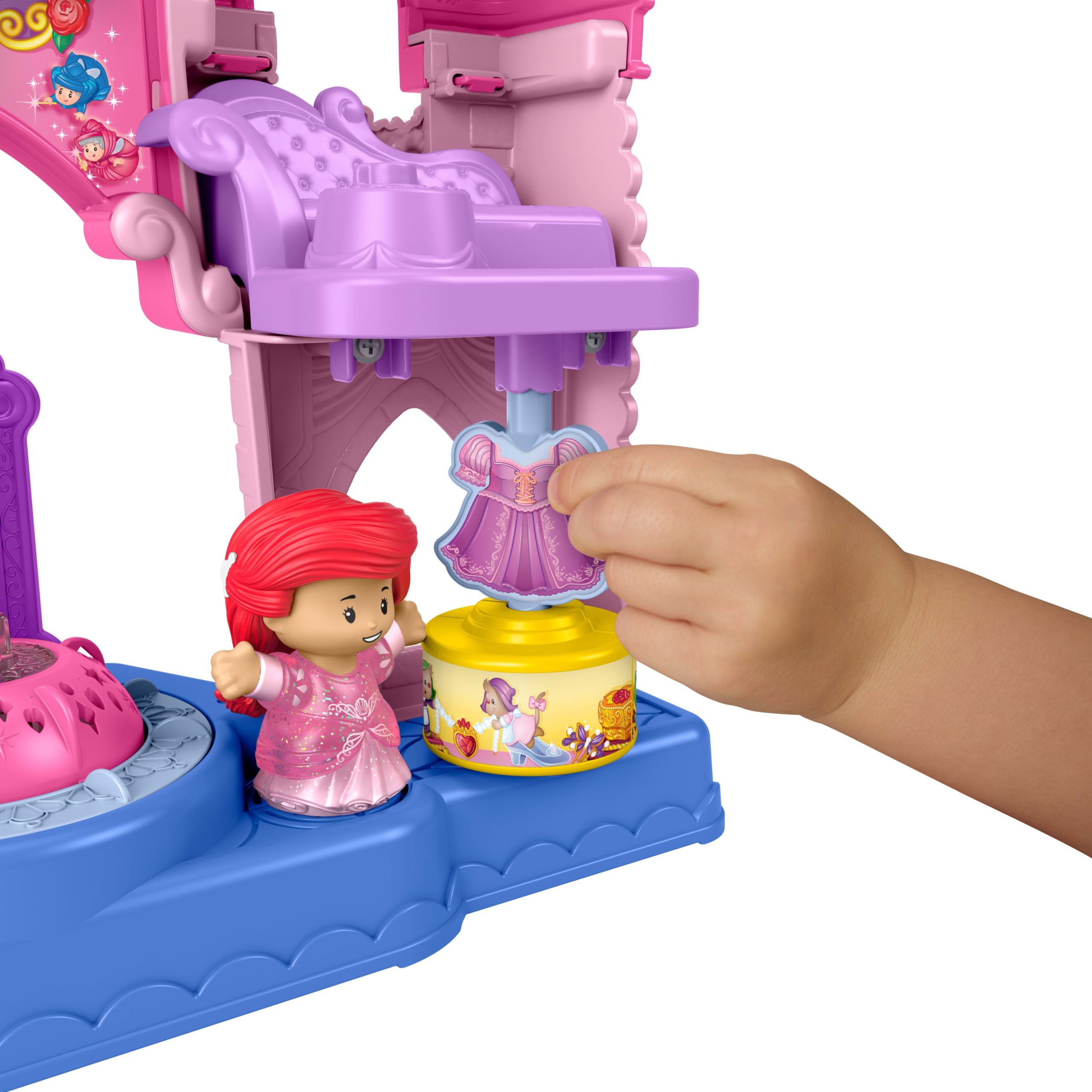 Fisher-Price Boutique de Robes Shimmer & Glow Princesses Disney Little People - Image 3