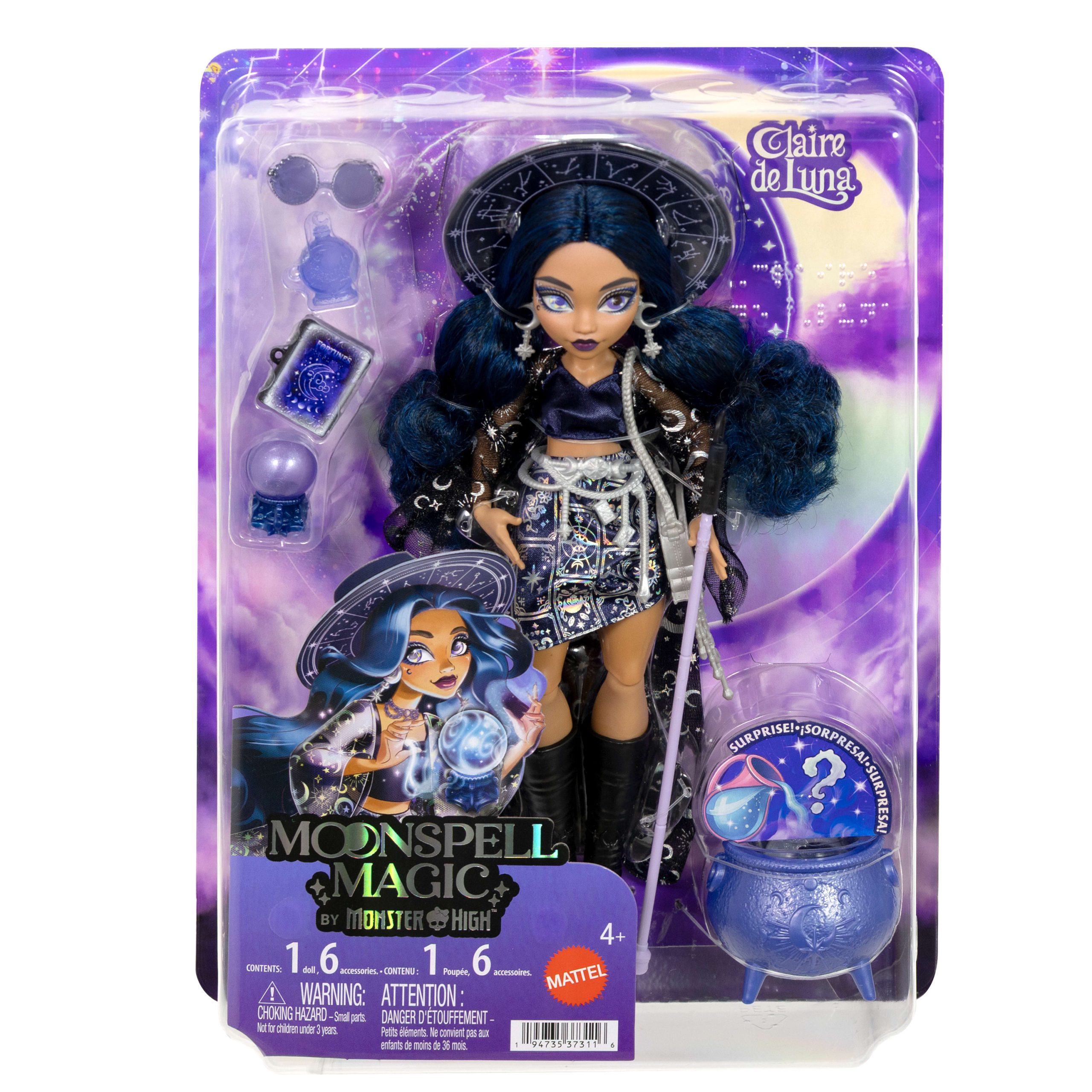 Monster High Moonspell Magic Muñeca Claire De Luna - Image 5