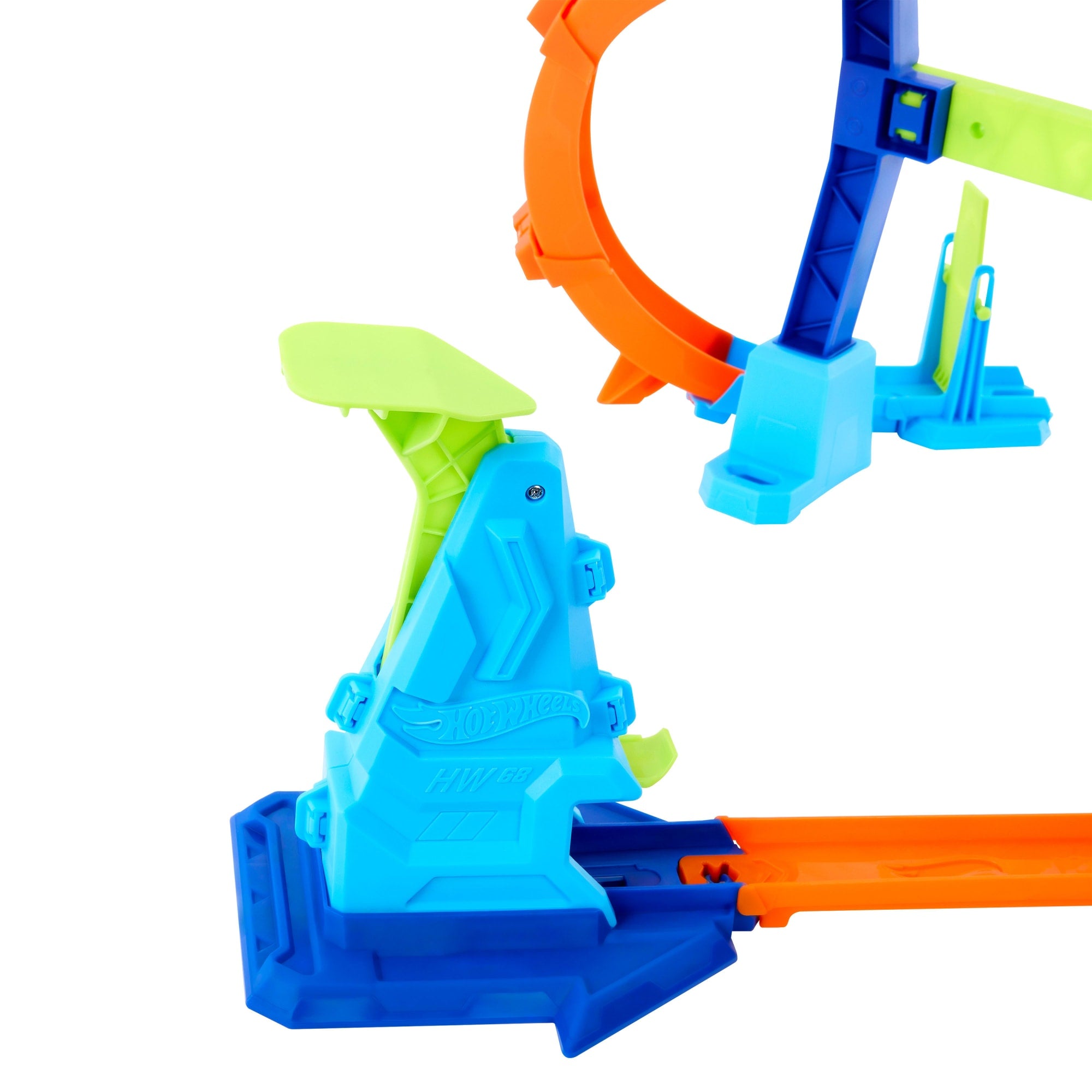 Hot Wheels Stunt Tracks Corkscrew Jump Champion Track Set & 1:64 Scale Toy Car. Speed Snap Track - Image 3