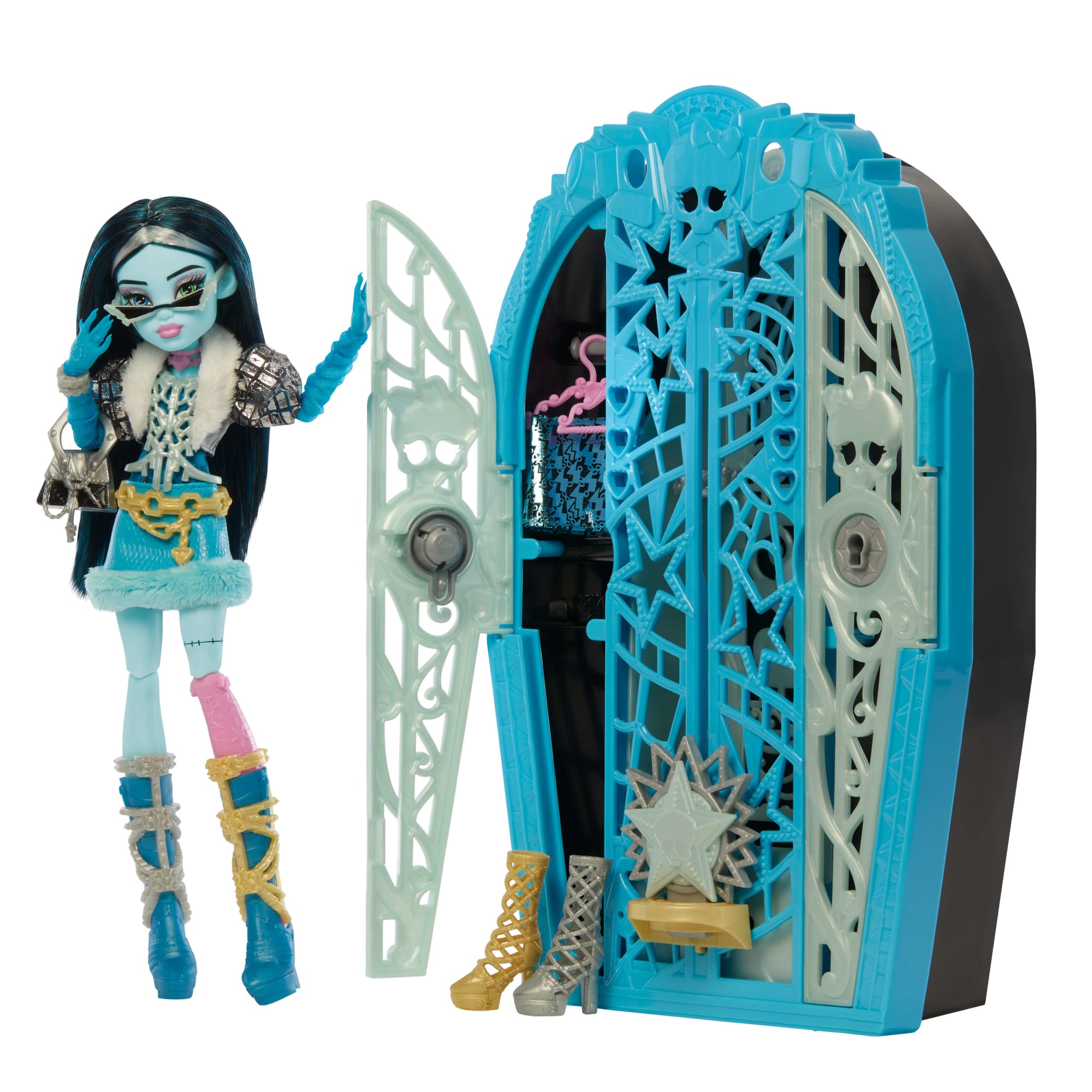 Monster High Skulltimate Secrets Hauntlywood Mysteries Doll. Frankie Stein With 19+ Surprises