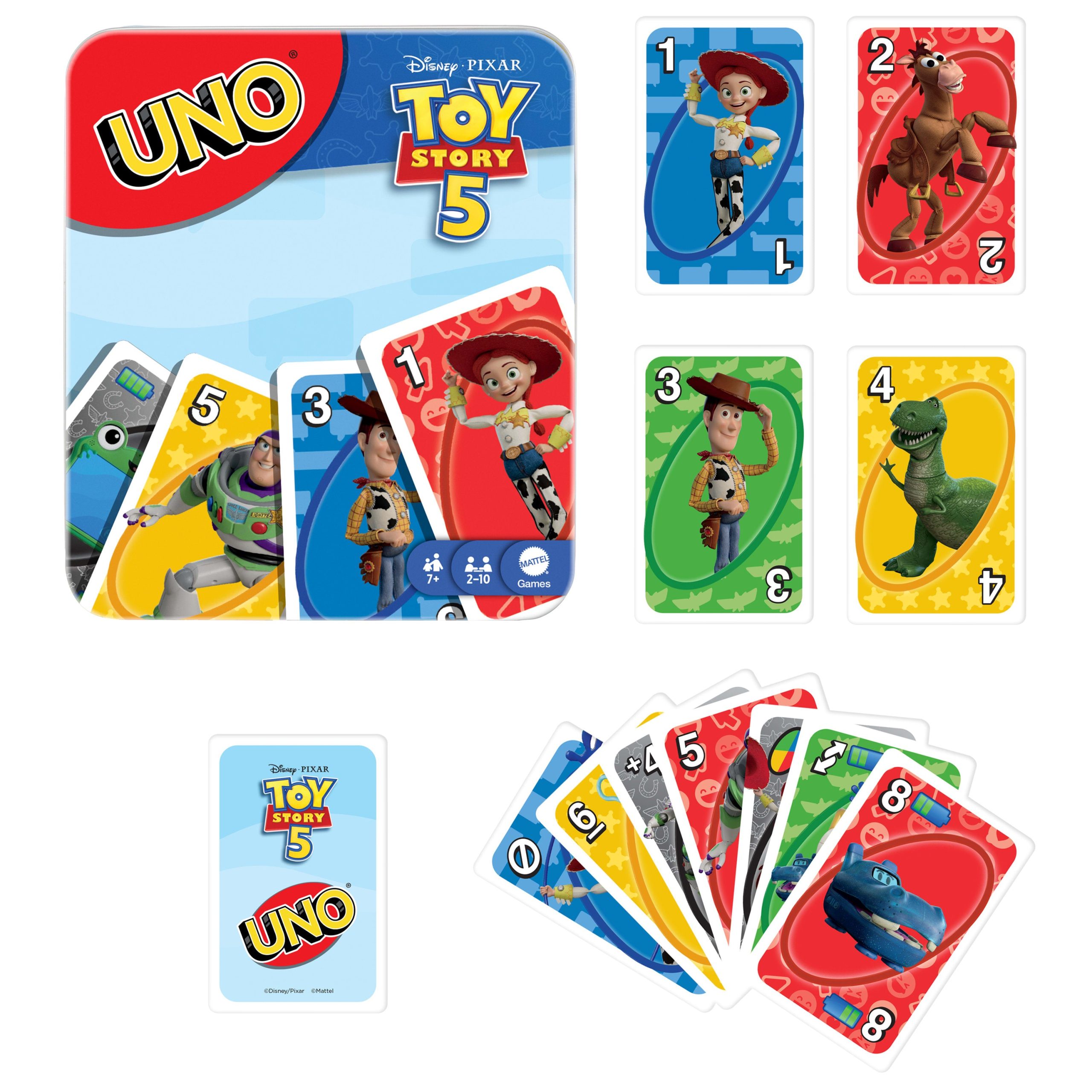 UNO Disney And Pixar Toy Story 5 Card Game For Kid. Adult & Family Nights. Deck Inspired By The Movie - Image 6