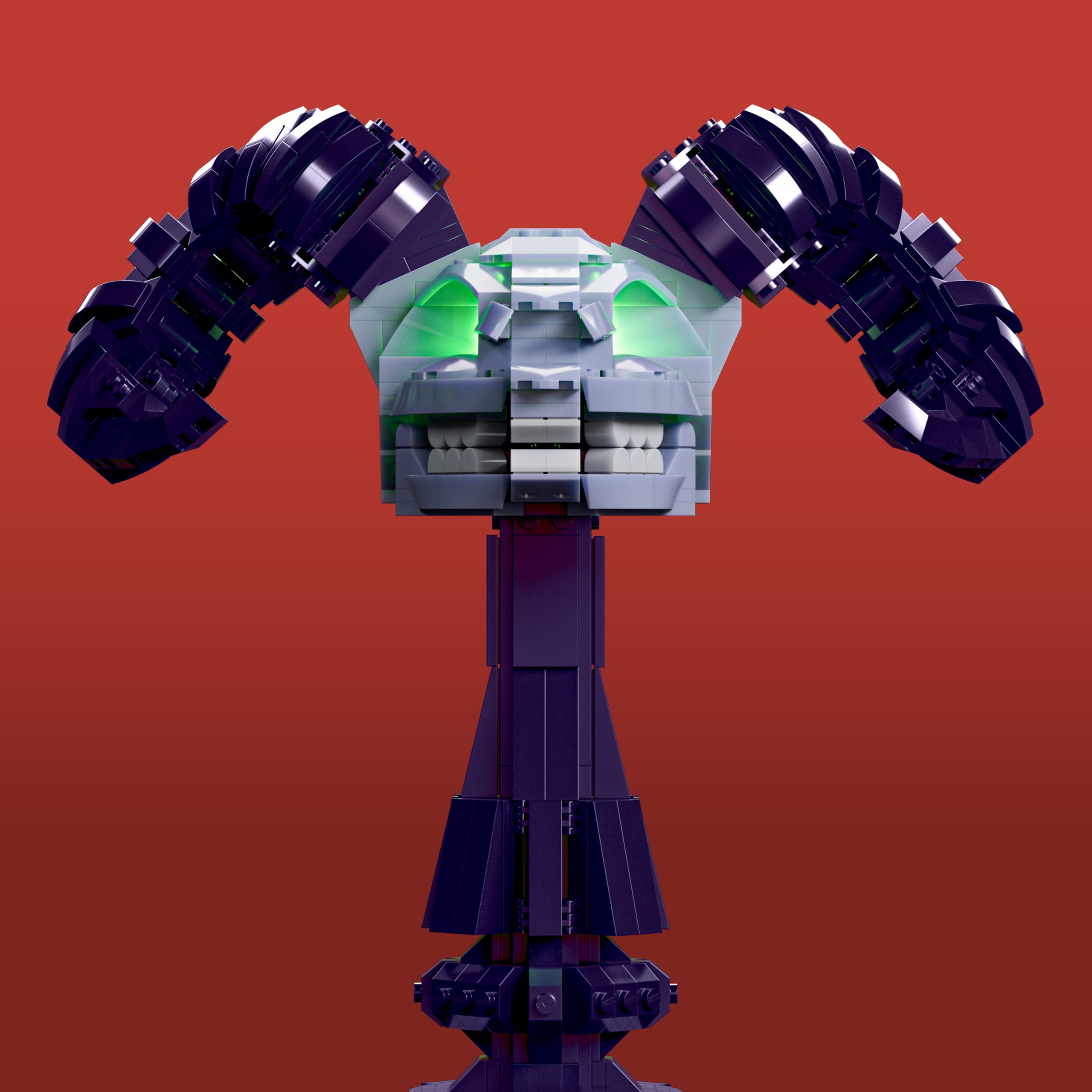 Mattel Brick Shop Masters of the Universe Skeletor Havoc Staff - Image 4