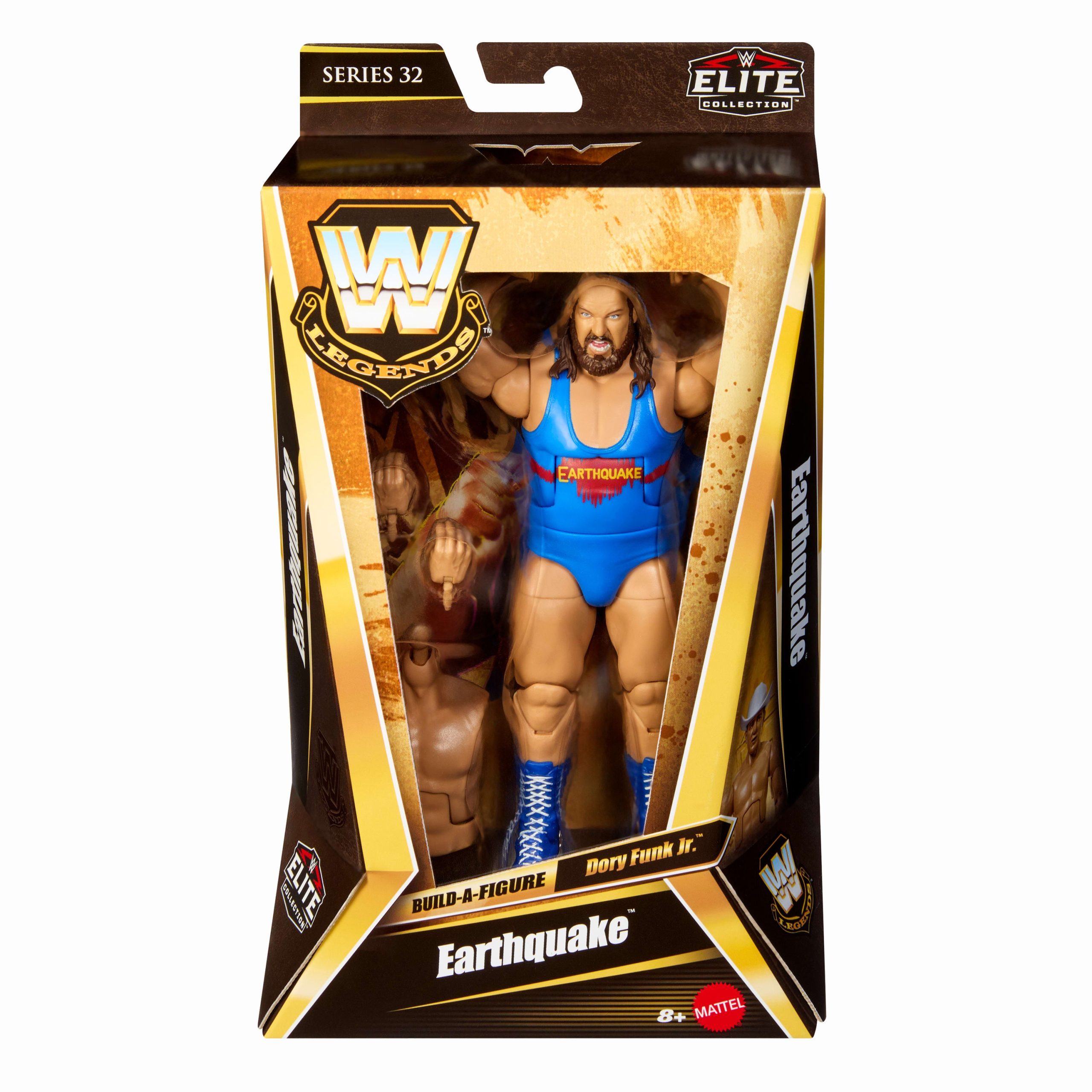 WWE Elite Legends Earthquake Action Figure & Accessories. Series 32 6-Inch Collectible Set - Image 2