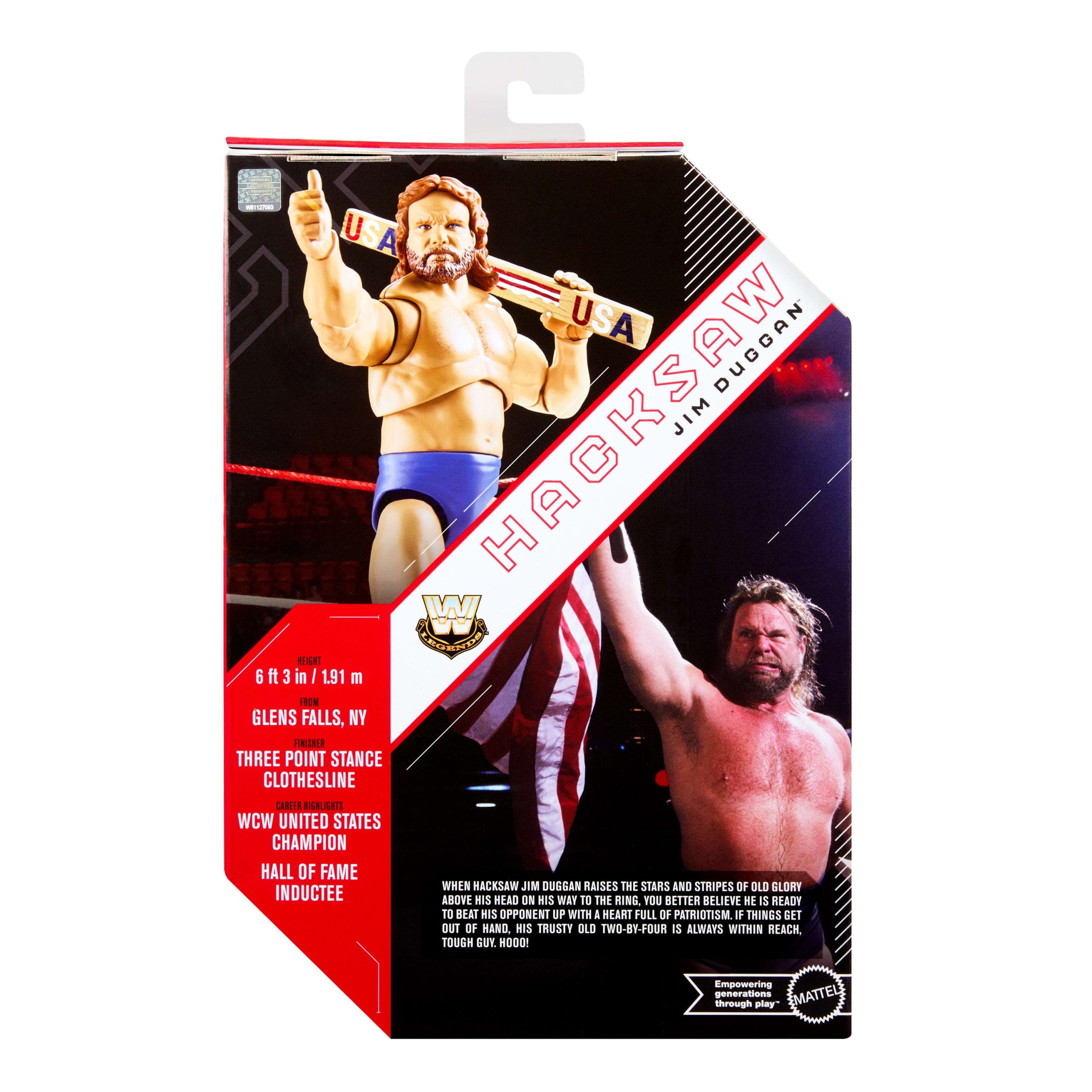 WWE Ultimate Legends Action Hacksaw Jim Duggan Figure - Image 7