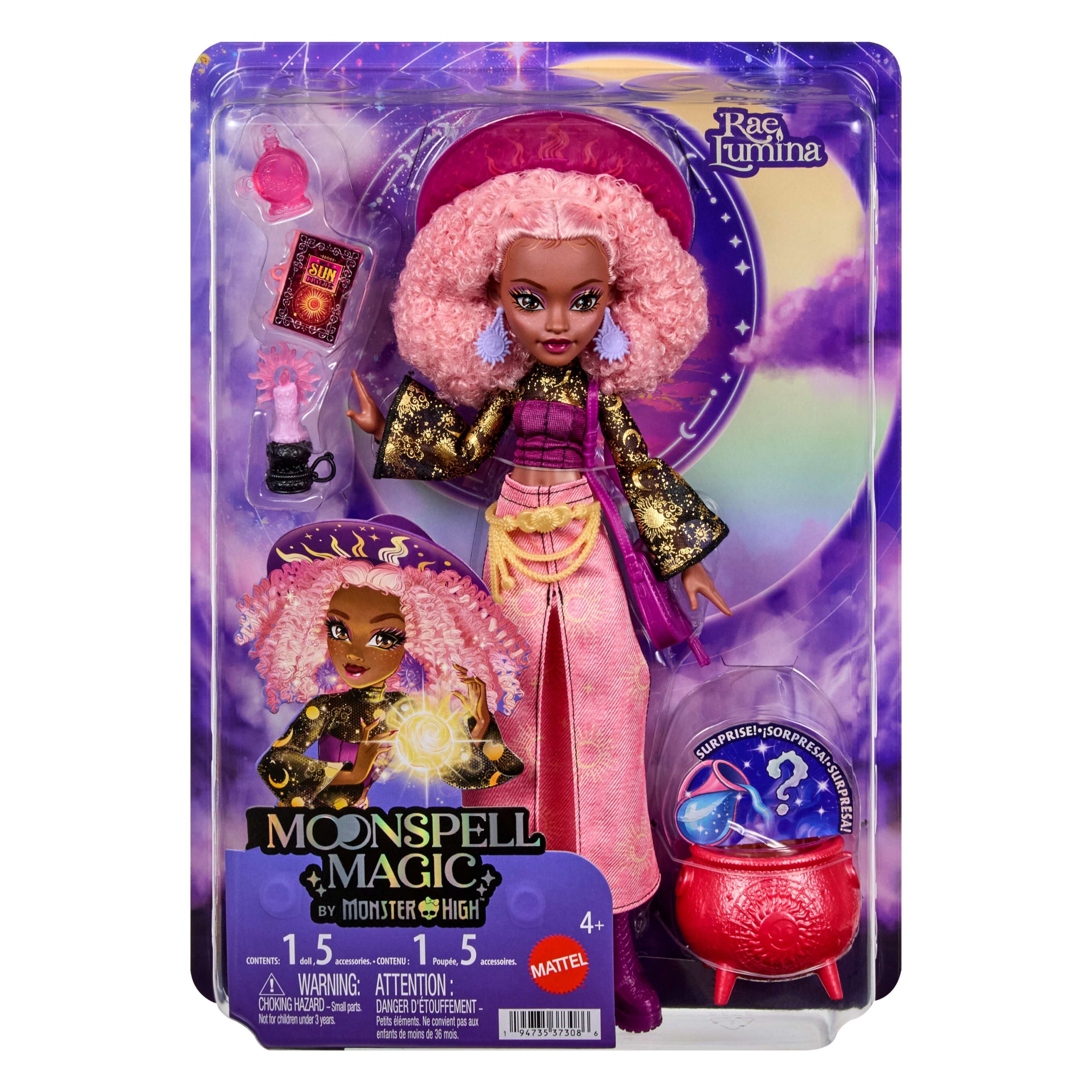 Monster High-Poupée Rae Luminata-Avec Accessoires - Image 6