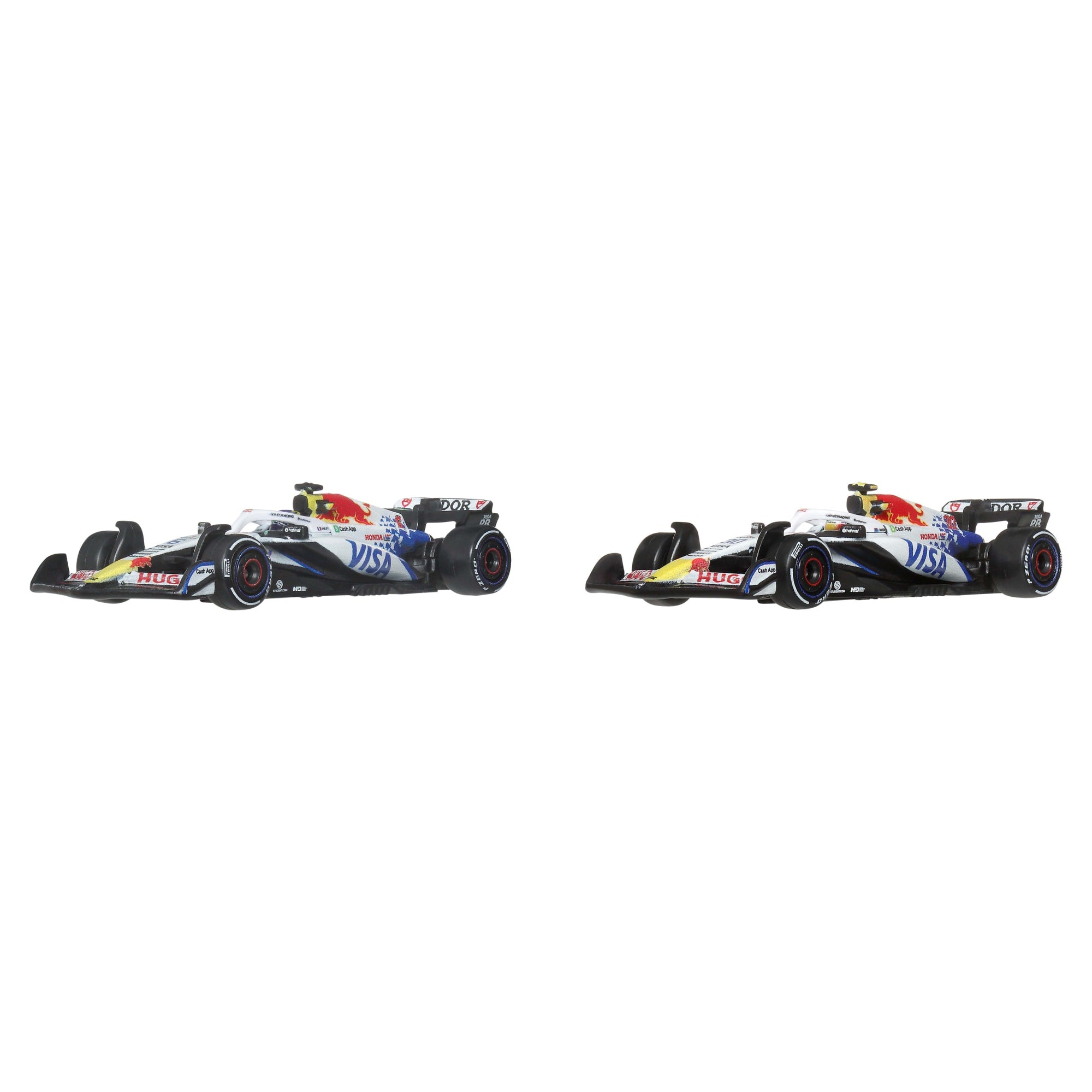 Hot Wheels Premium Visa Cash App Racing Bulls Formula One Team 2-Pack With Lawson & Hadjar Racecars - Image 2