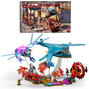 Mattel Brick Shop Masters Of The Universe Eternia Flight Fight Building Toy Kit (411 Pieces). For Collectors