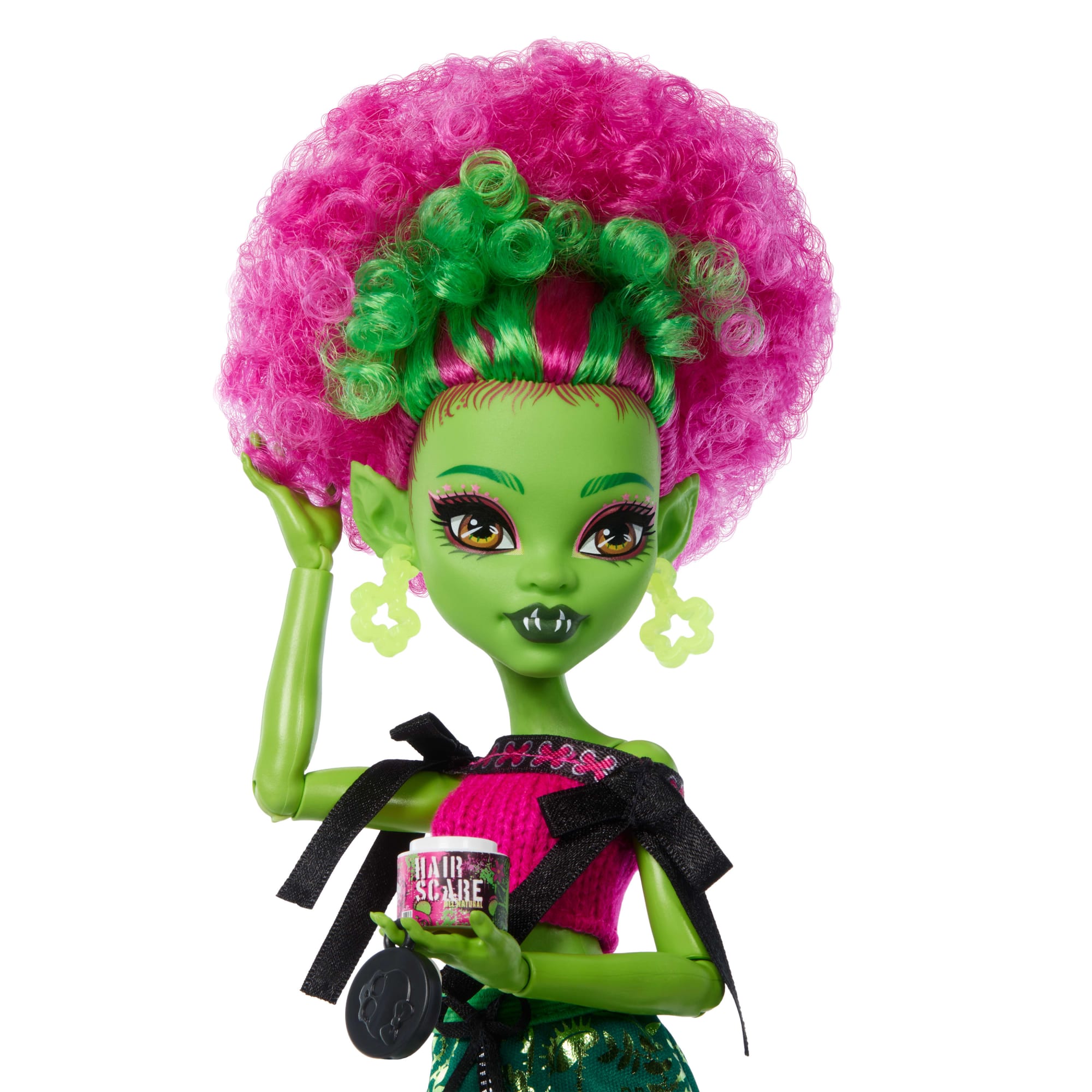 Monster High Self-Scare Secrets Venus Mcflytrap Fashion Doll With 13 Realistic Accessories - Image 3
