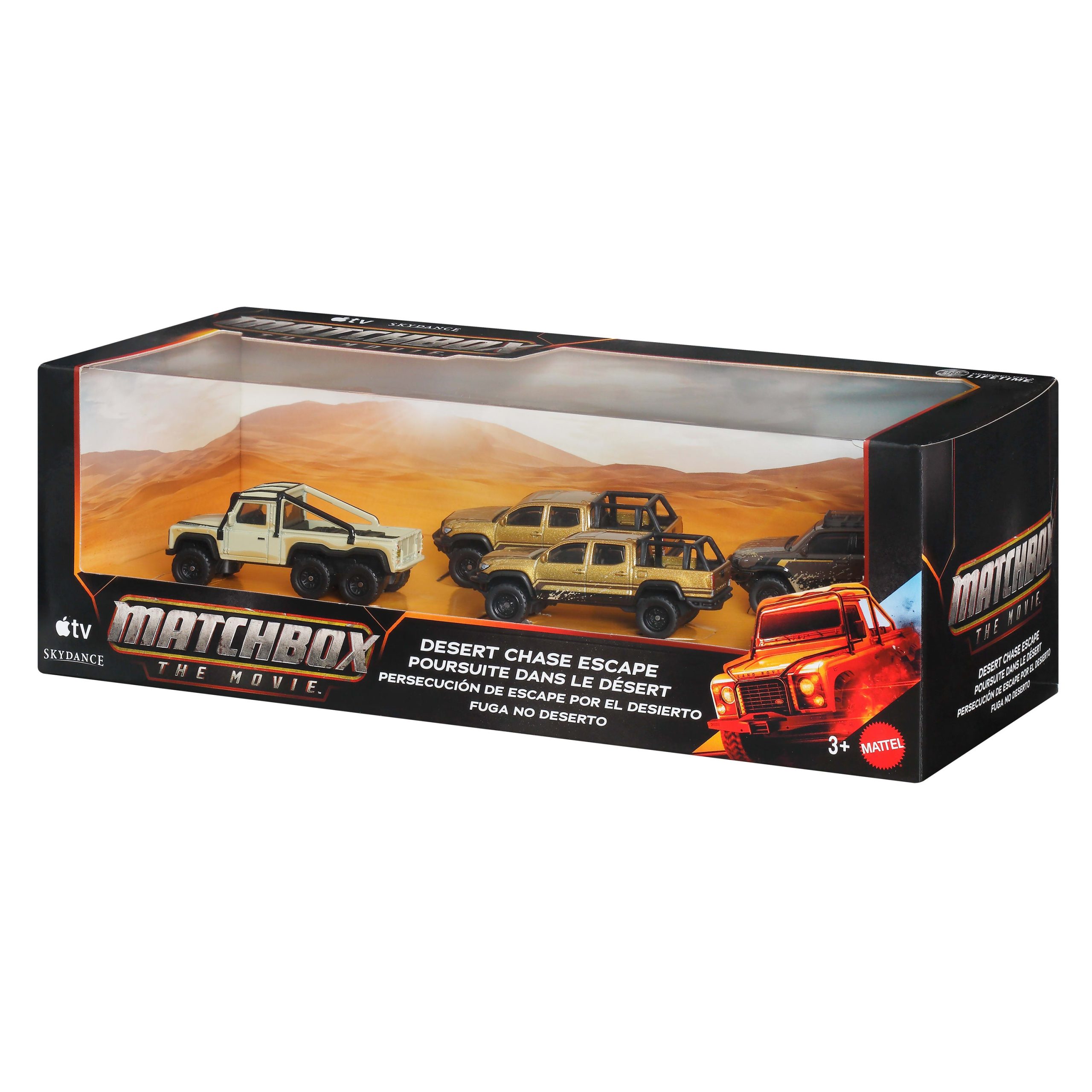 Matchbox Desert Chase Escape 4-Pack Of 1:64 Scale Die-Cast Vehicles From The Movie. Collectible Set - Image 6
