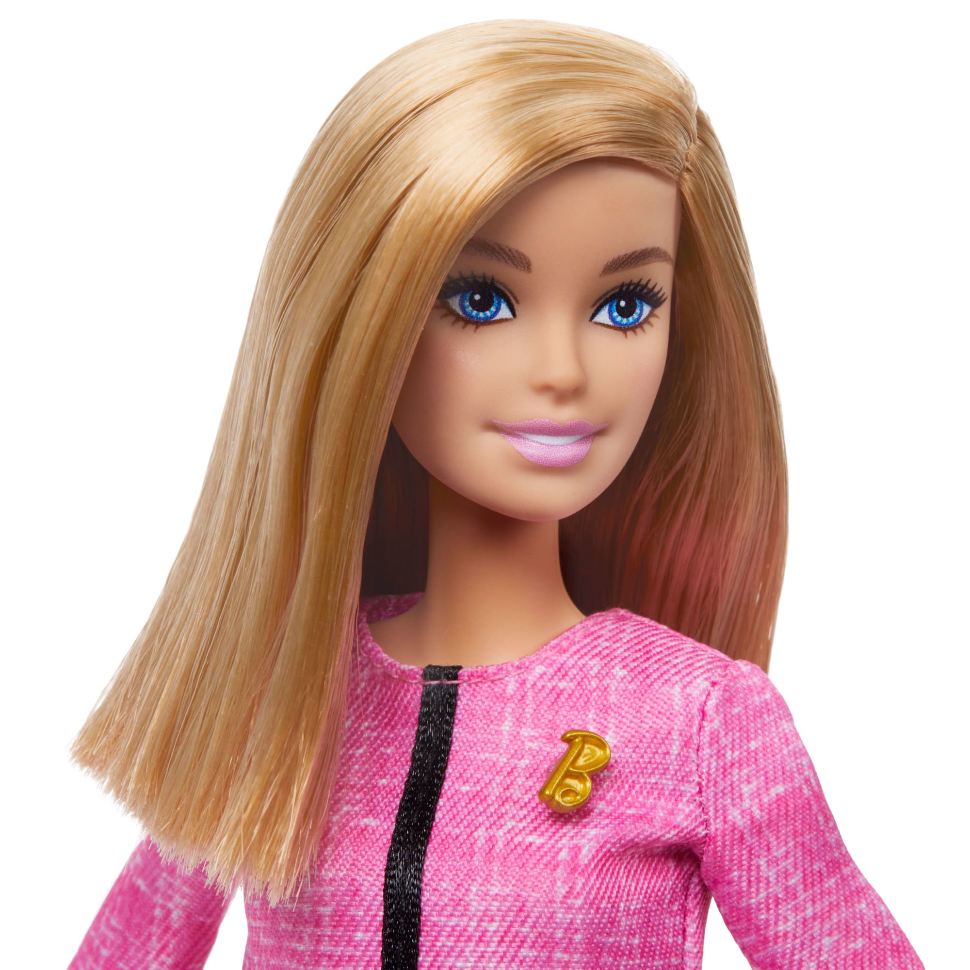Barbie Future Leader Doll. Blonde. Wearing Outfit With 2 Golden Bracelets & Pin - Image 3