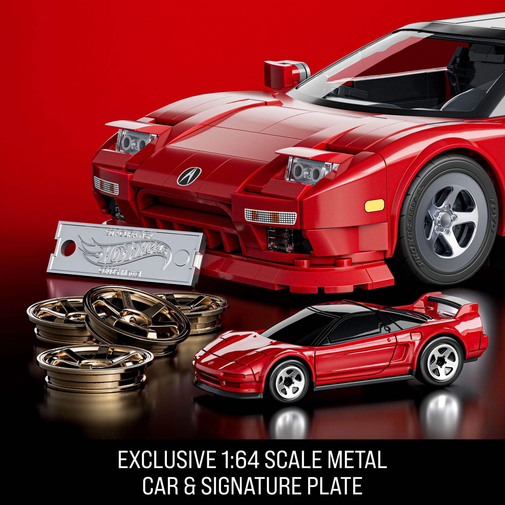 Mattel Brick Shop Hot Wheels '90 Acura NSX Building Toy (876 Pieces). for Collectors - Image 5