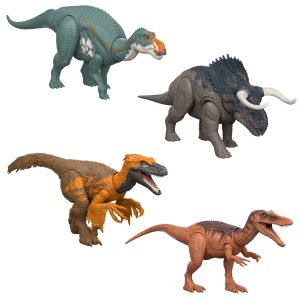 Jurassic World Wild Roar Dinosaur Figures With Attack Action. Light And Sound. Digital Scan Code