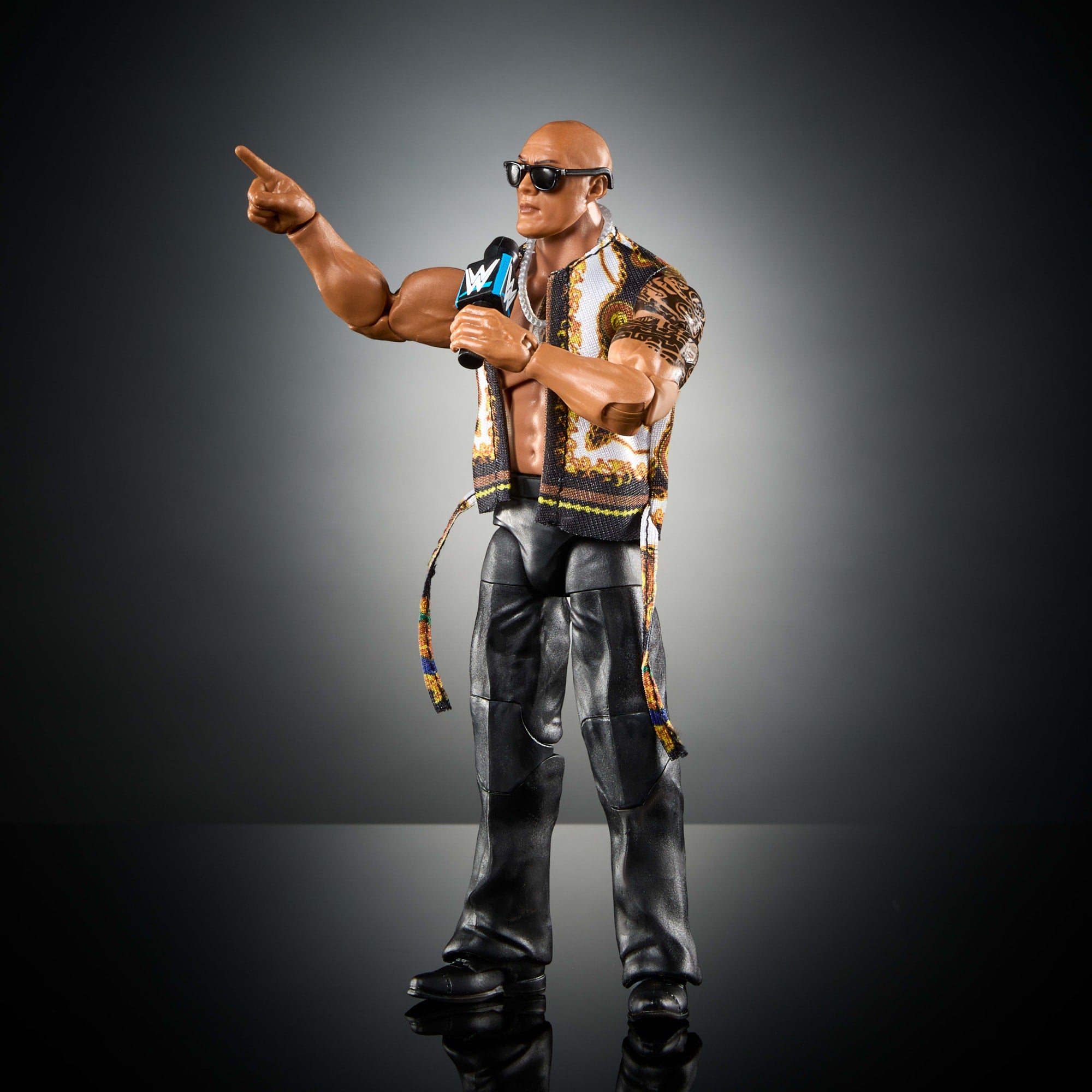 WWE Figura de Acción Elite The Rock gafas - Image 4