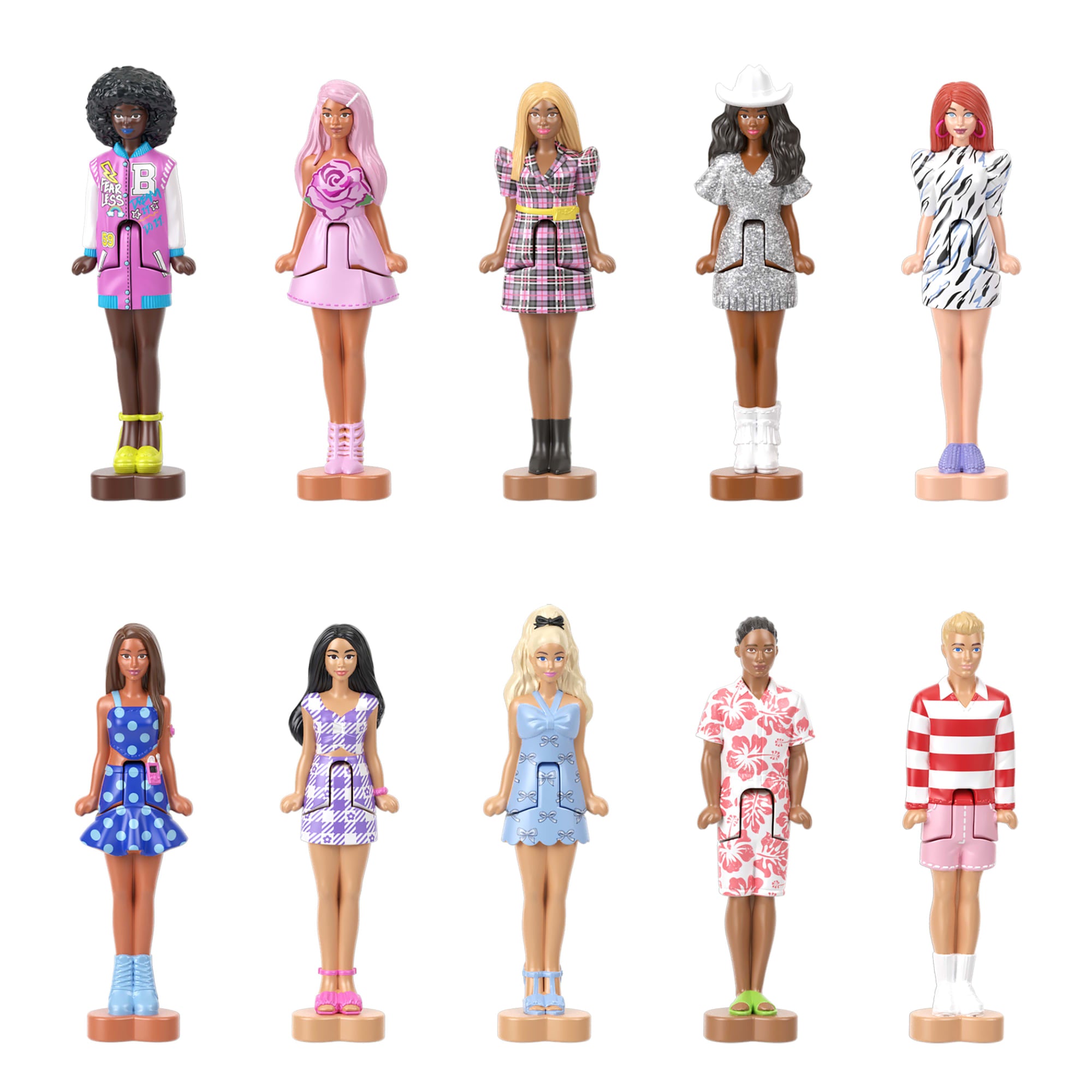 Barbie Mini Barbie Land Fashionistas Dolls. 1.5-Inch Dolls in Perfume Compact. Surprise Reveal - Image 2