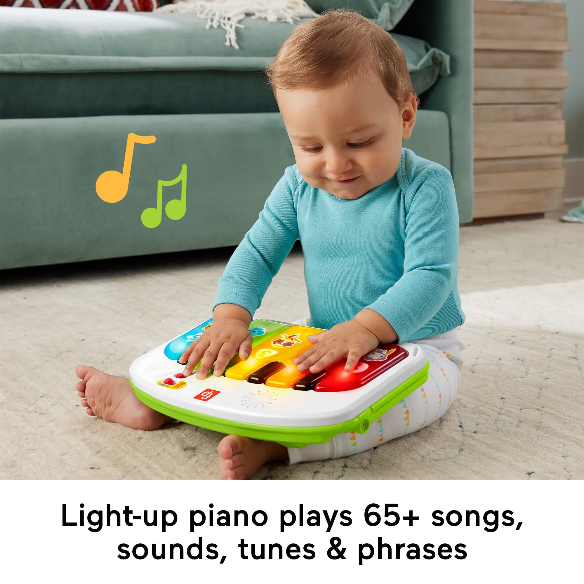 Fisher-Price Kick & Play Deluxe Sit-Me-Up Seat Portable Chair & Learning Toy For Baby & Toddler - Image 5