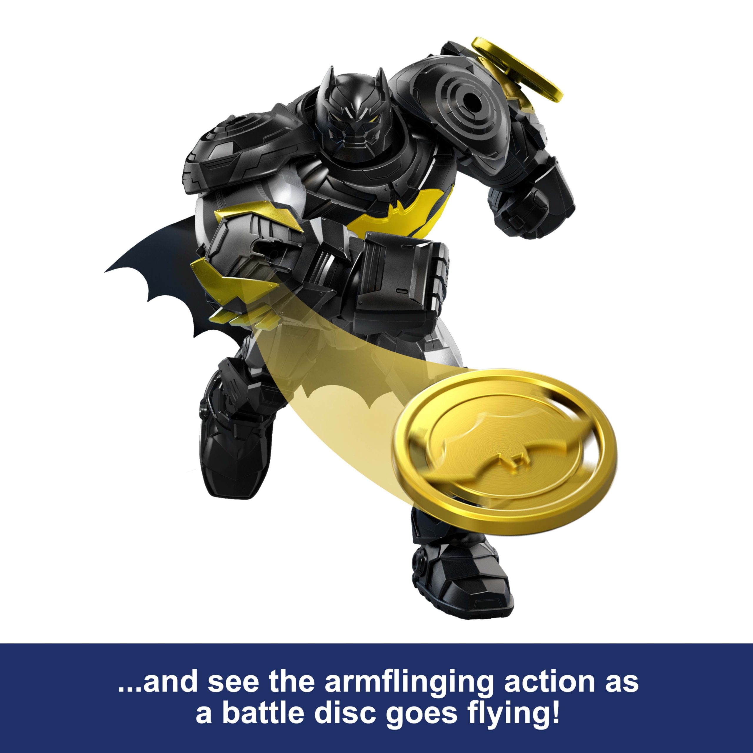 DC Premier 6.5 Inch Oversized Armored Batman Feature Figure. Battle Disc Action. Lights & Sounds - Image 4