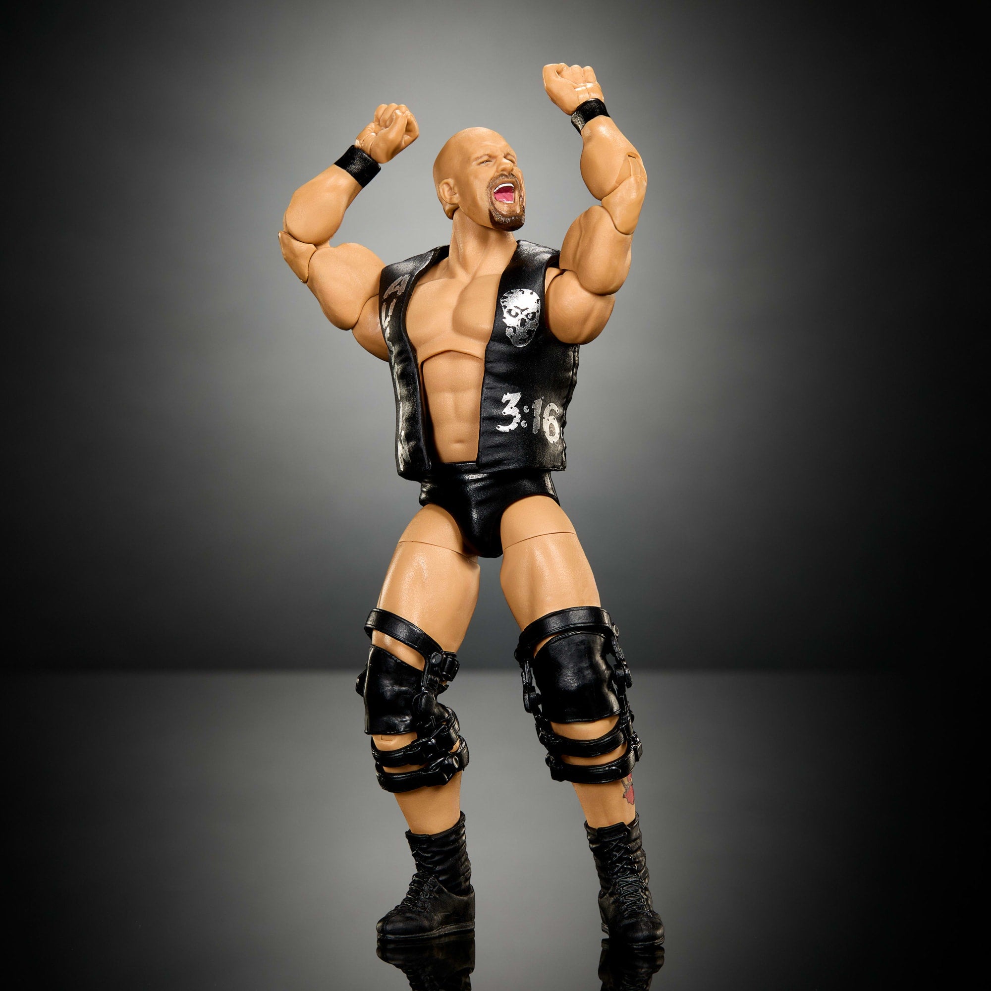 WWE Elite Collection Premium Live Event Stone Cold Steve Austin Action Figure Set. Summerslam Series - Image 3