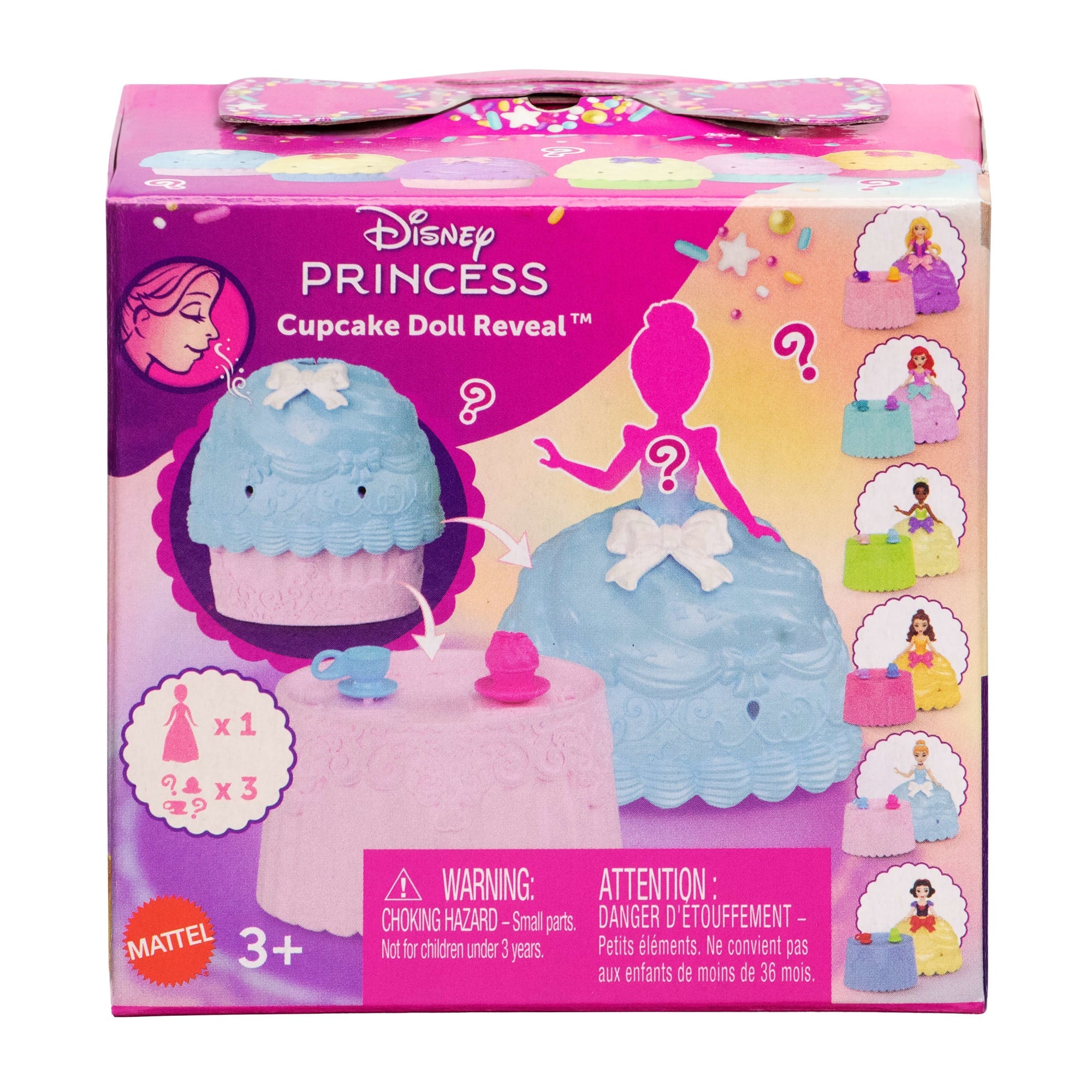 Disney Princess Cupcake Small Doll Reveal With 5 Surprises including Doll & 2 Accessories - Image 6