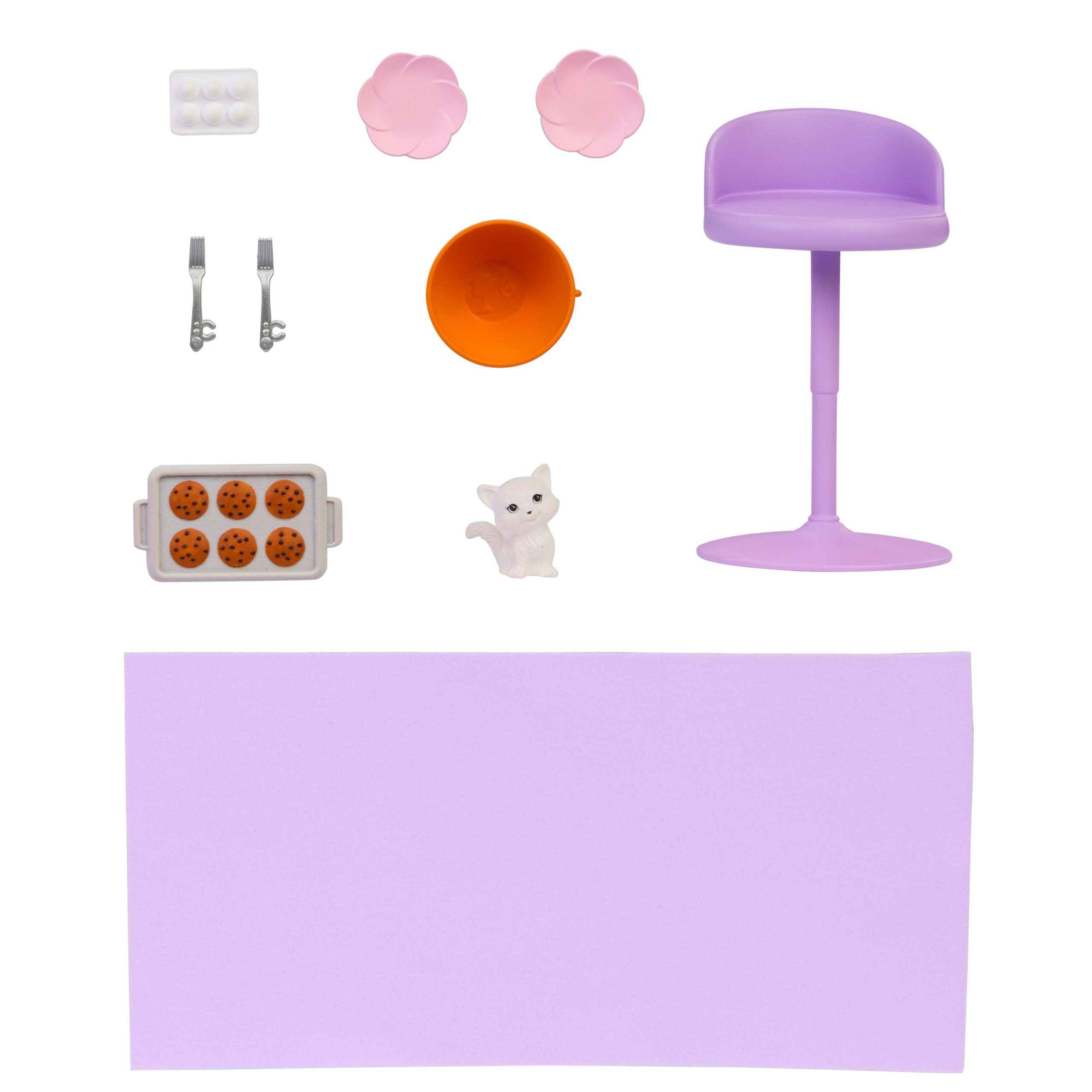 Barbie Weekend Escape House. Dollhouse Playset With 10 Accessories. 4 Play Areas & Kitten - Image 5