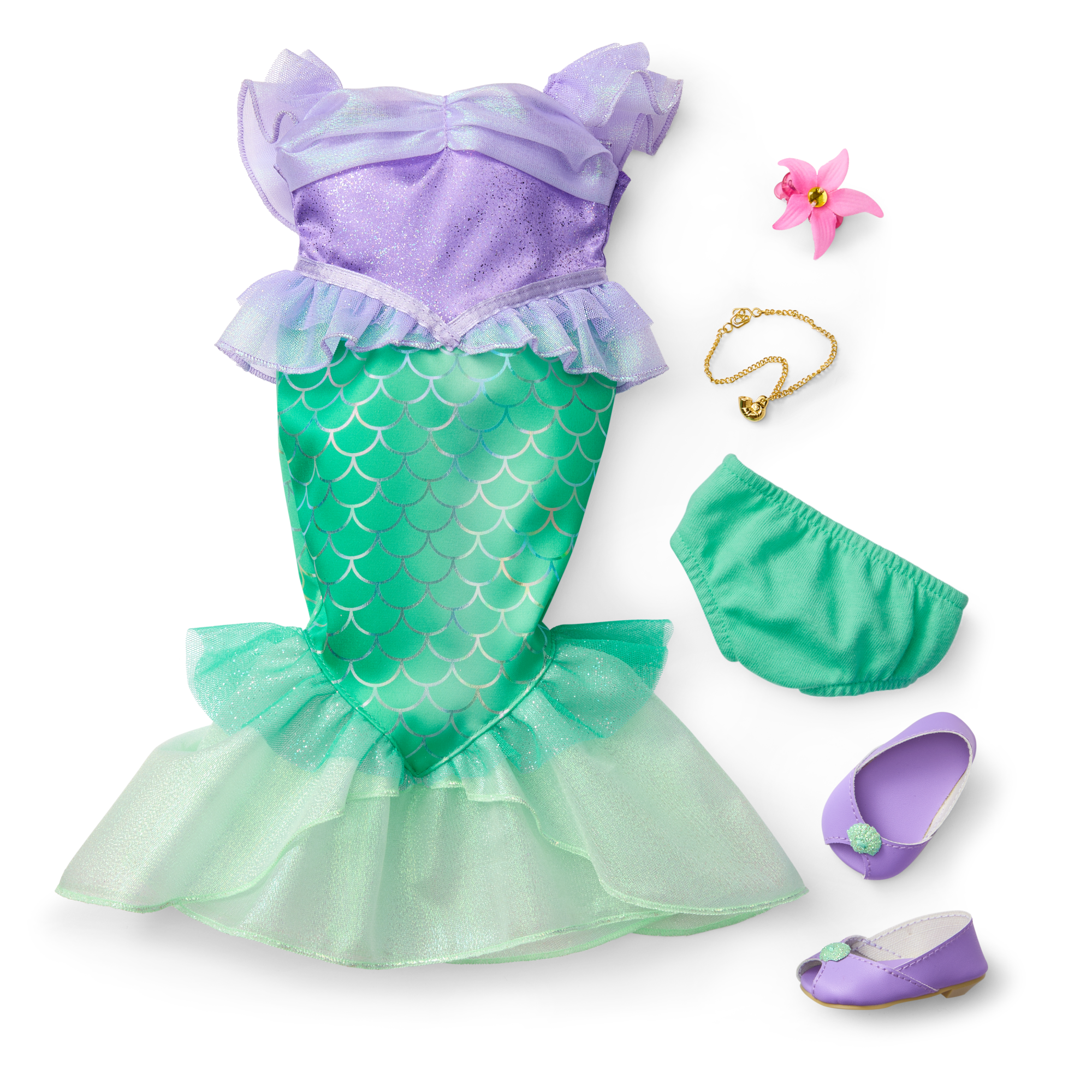 American Girl® Disney Princess Ariel 18-inch Doll & Dress for Girls - Image 9