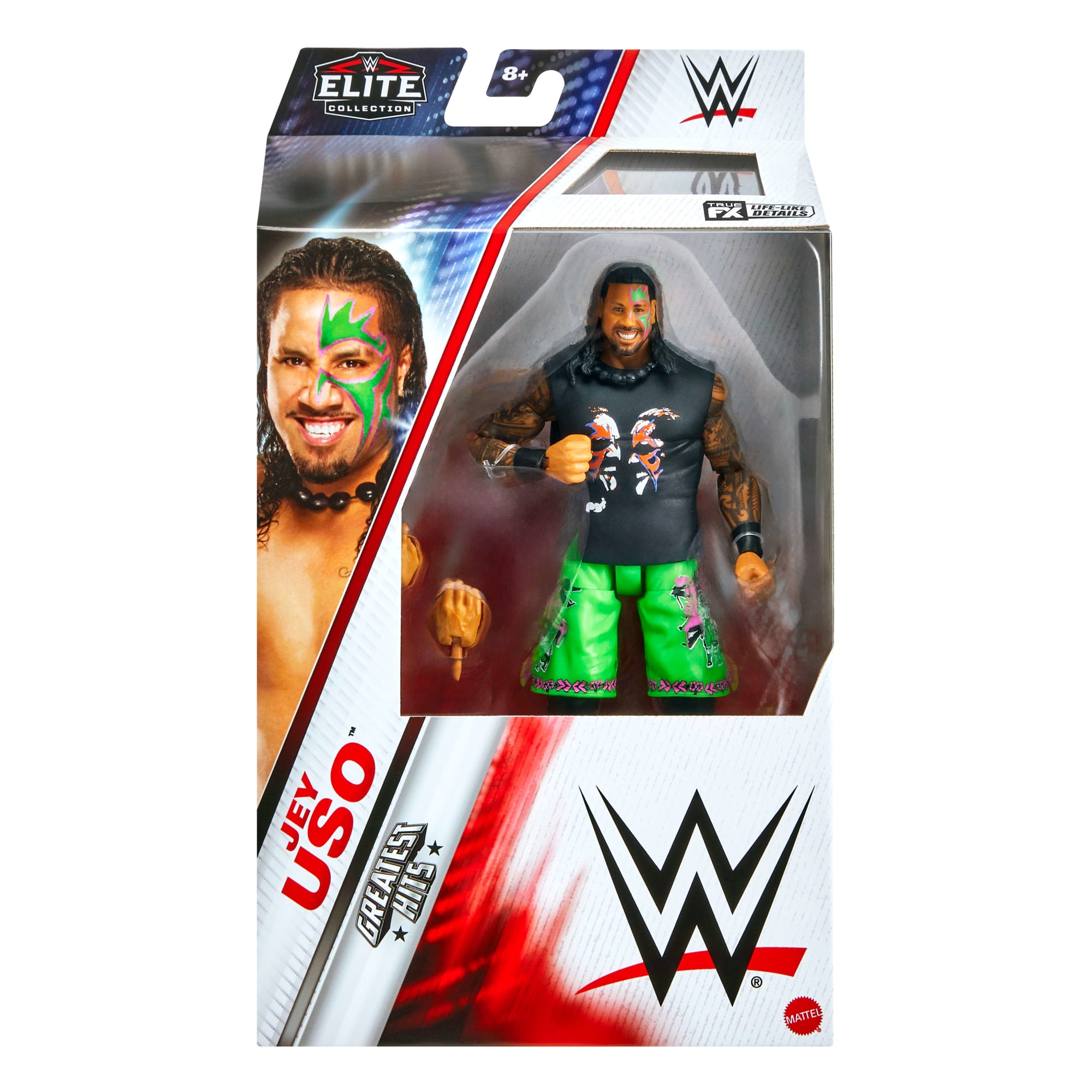 WWE Figura de Acción Elite Jey Uso verde - Image 2
