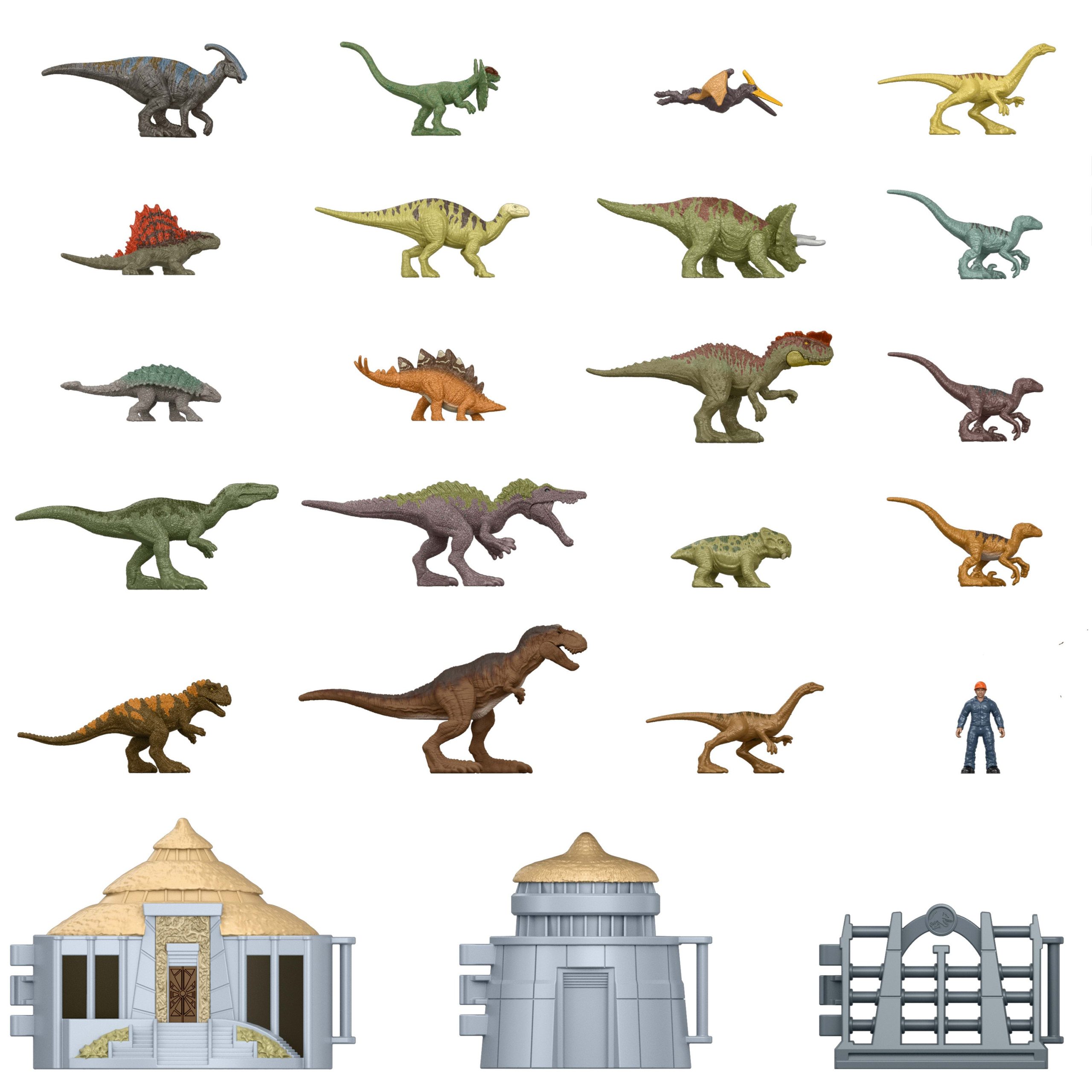 Jurassic World Island Visitor Advent Calendar. 24 Days Toy Surprises. 19 Dinosaur Minis - Image 2