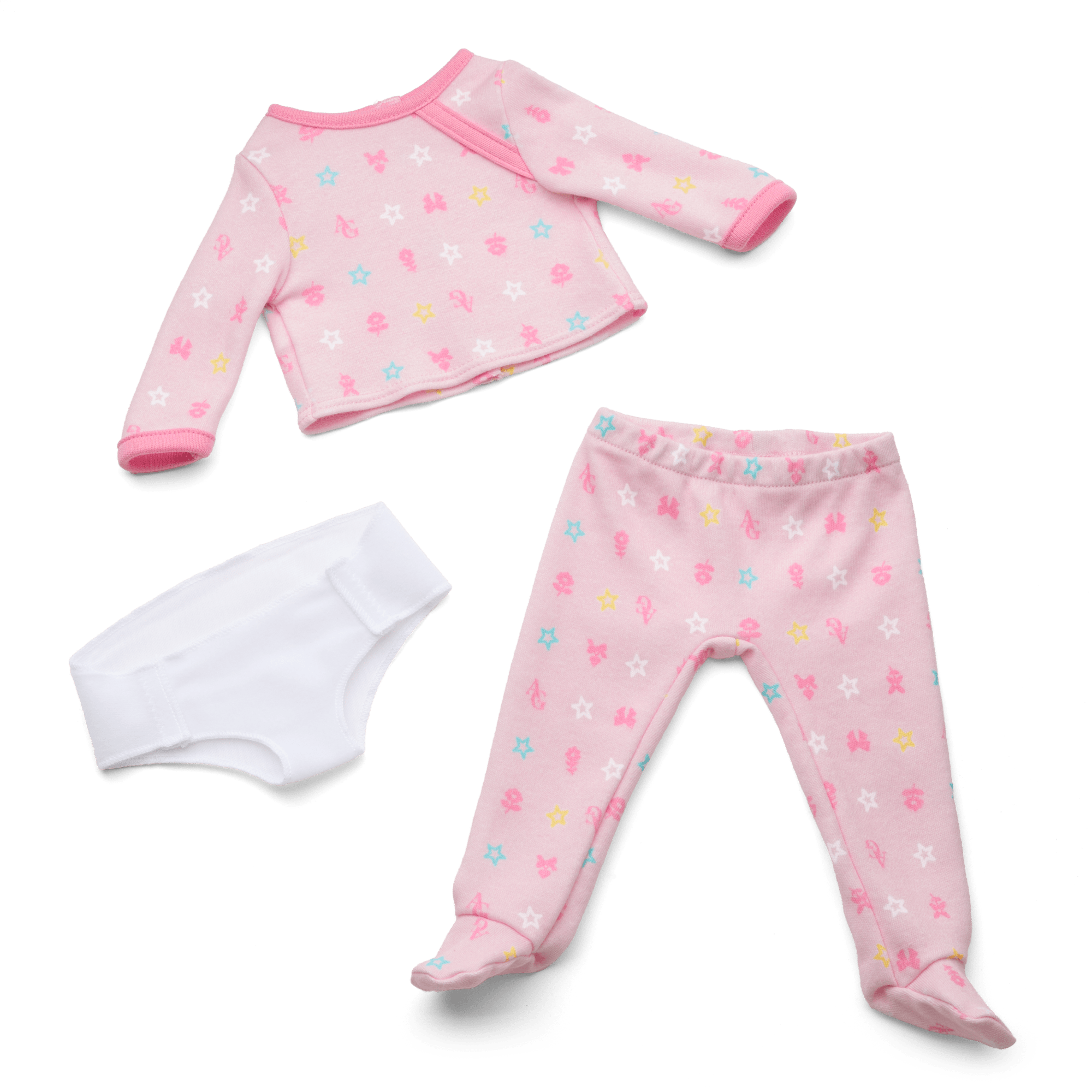Bitty Baby® Doll #6 with red hair in Pastel Pink - Image 2