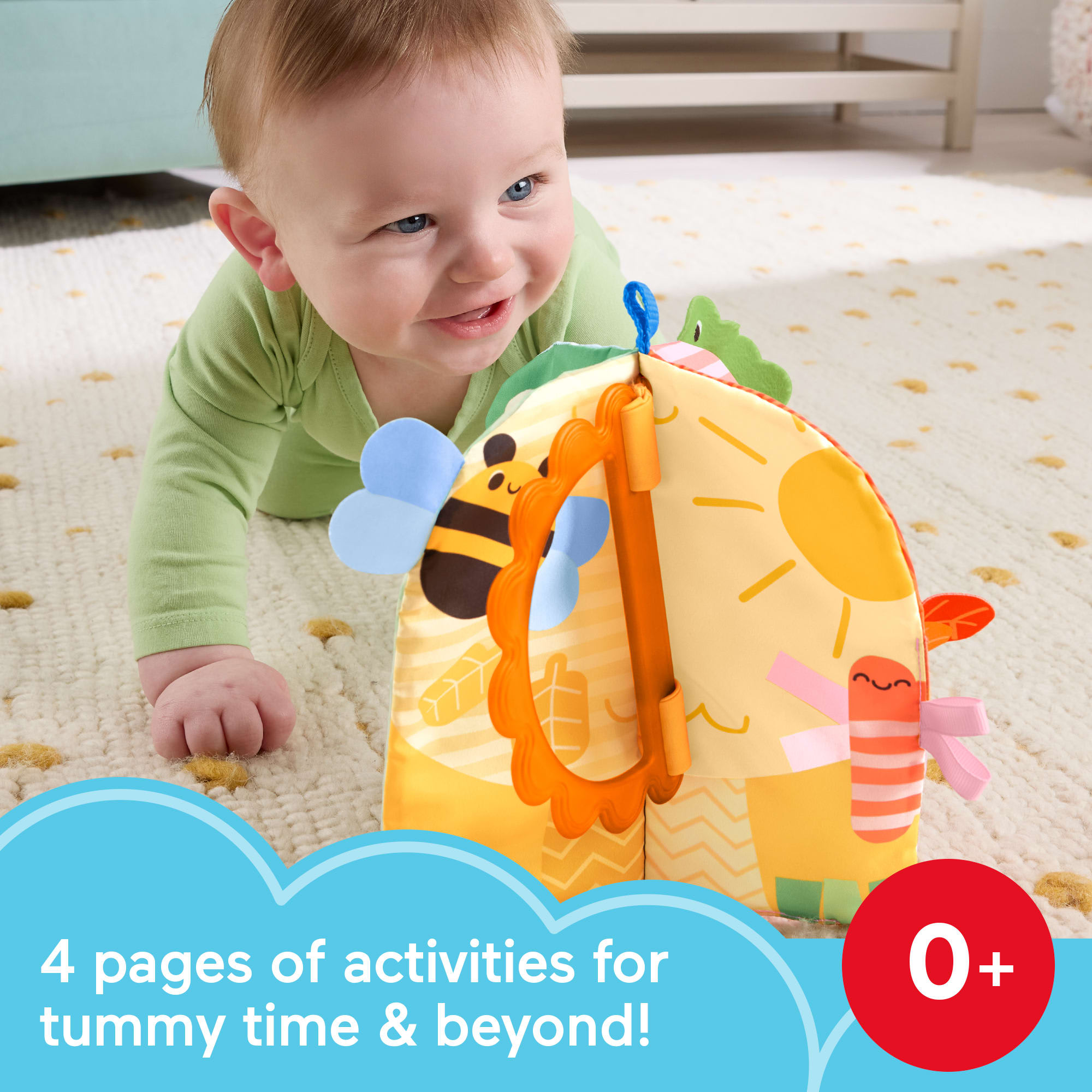 Fisher-Price Sensory Seasons Soft Book. Newborn Tummy Time Busy Activity For Baby Ages 0+ Months - Image 2