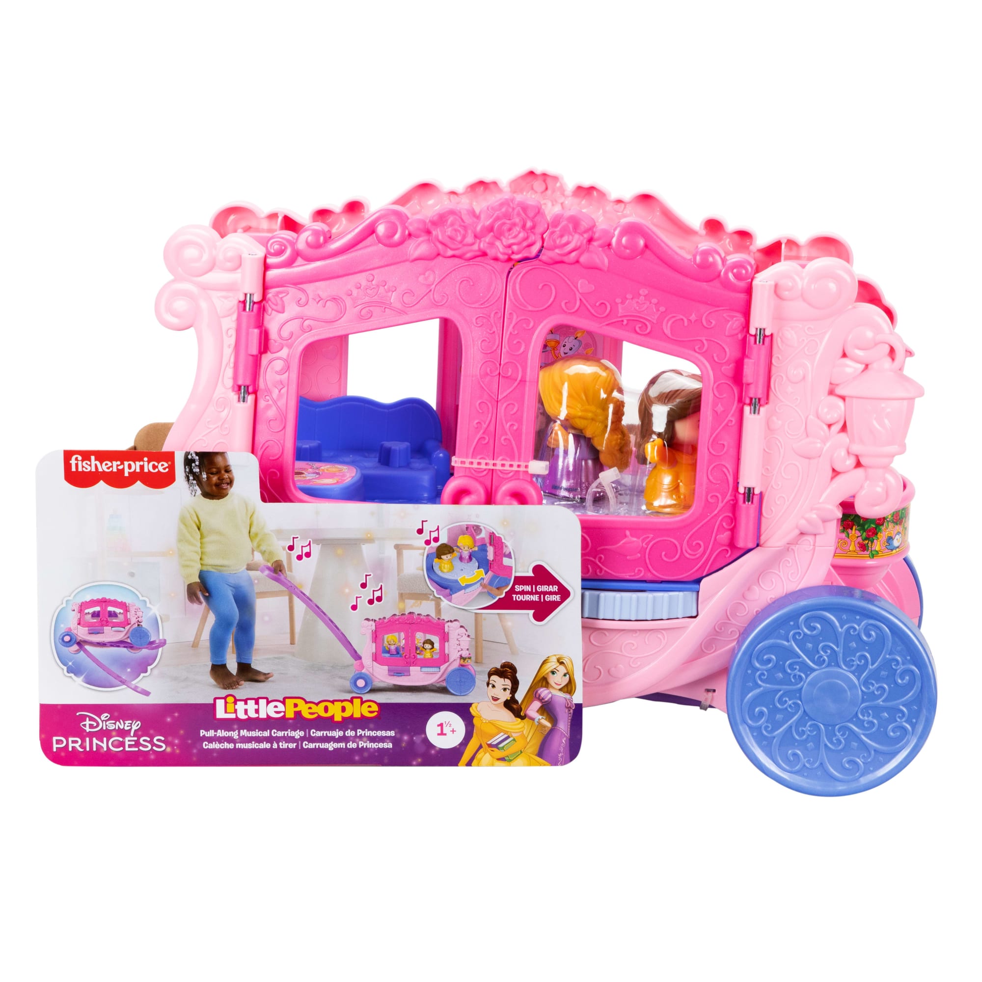 Little People Disney Princesa Juguete para Bebés Carruaje de Princesas - Image 6