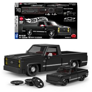 Mattel Brick Shop Hot Wheels '83 Chevy Silverado Building Toy Kit (225 Pieces). For Collectors