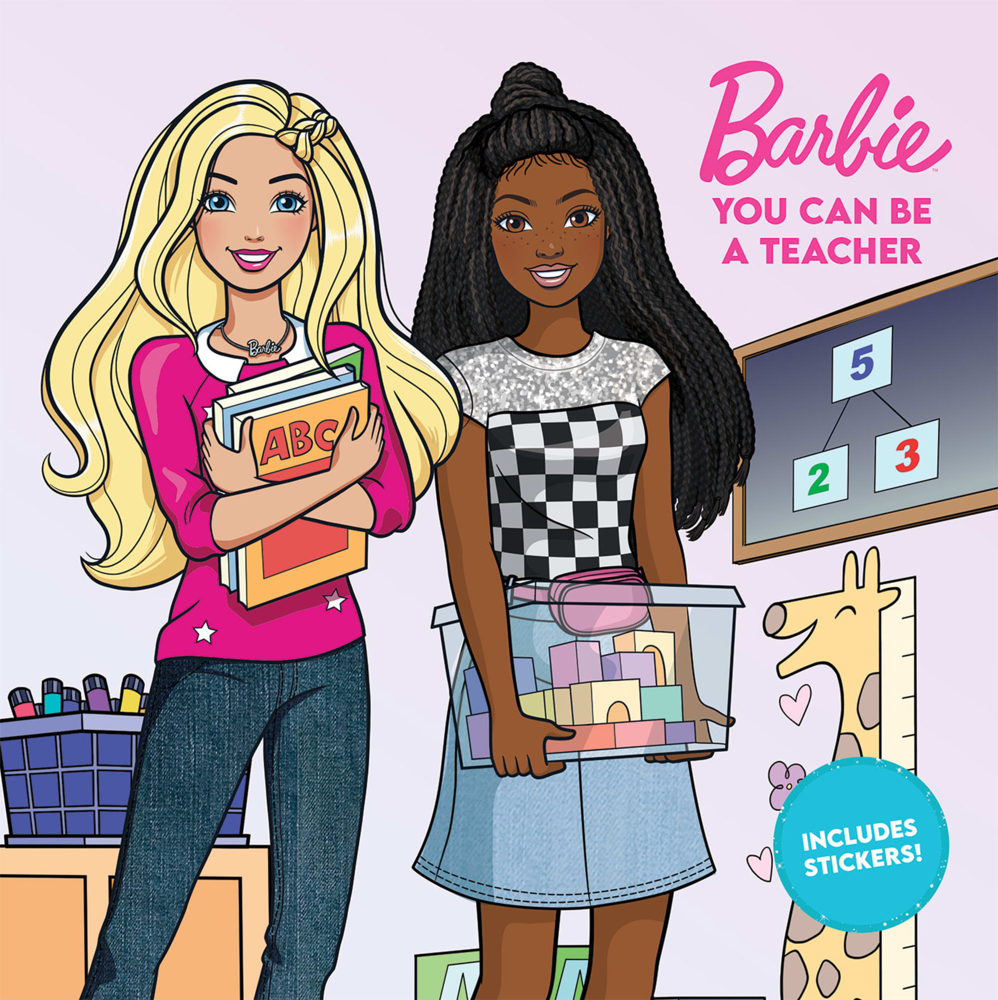 Barbie: You Can Be A Teacher. Paperback Book For Kids. Includes 2 Sticker Sheets