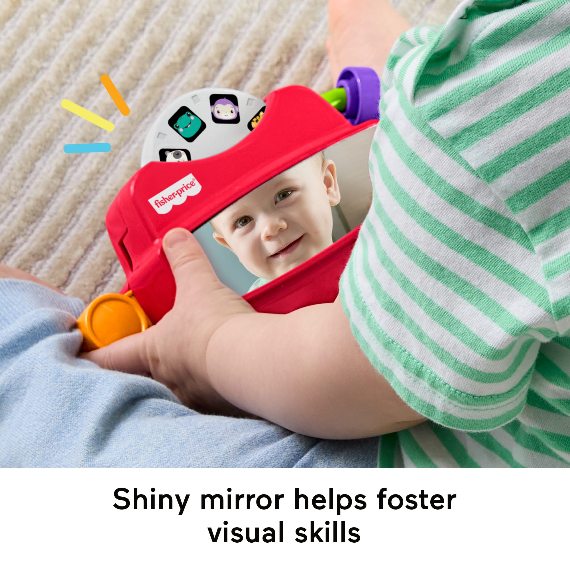 Fisher-Price Fidget Activity Viewer Baby Toy. Fine Motor Skill Developmental Play - Image 3