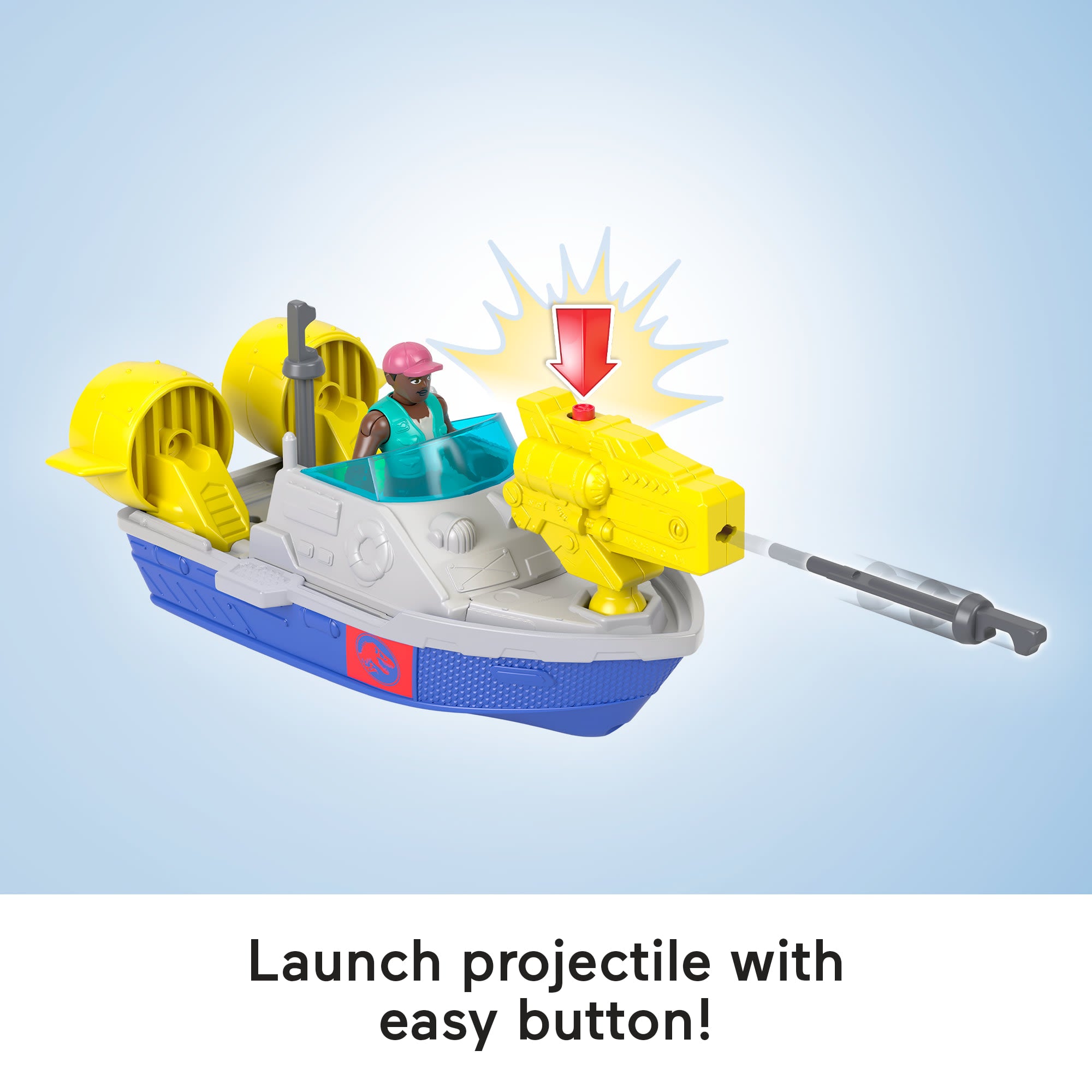 Fisher-Price Imaginext Jurassic World Rebirth Aquachomp Chase Mosasaurus Dinosaur Toy Playset - Image 4