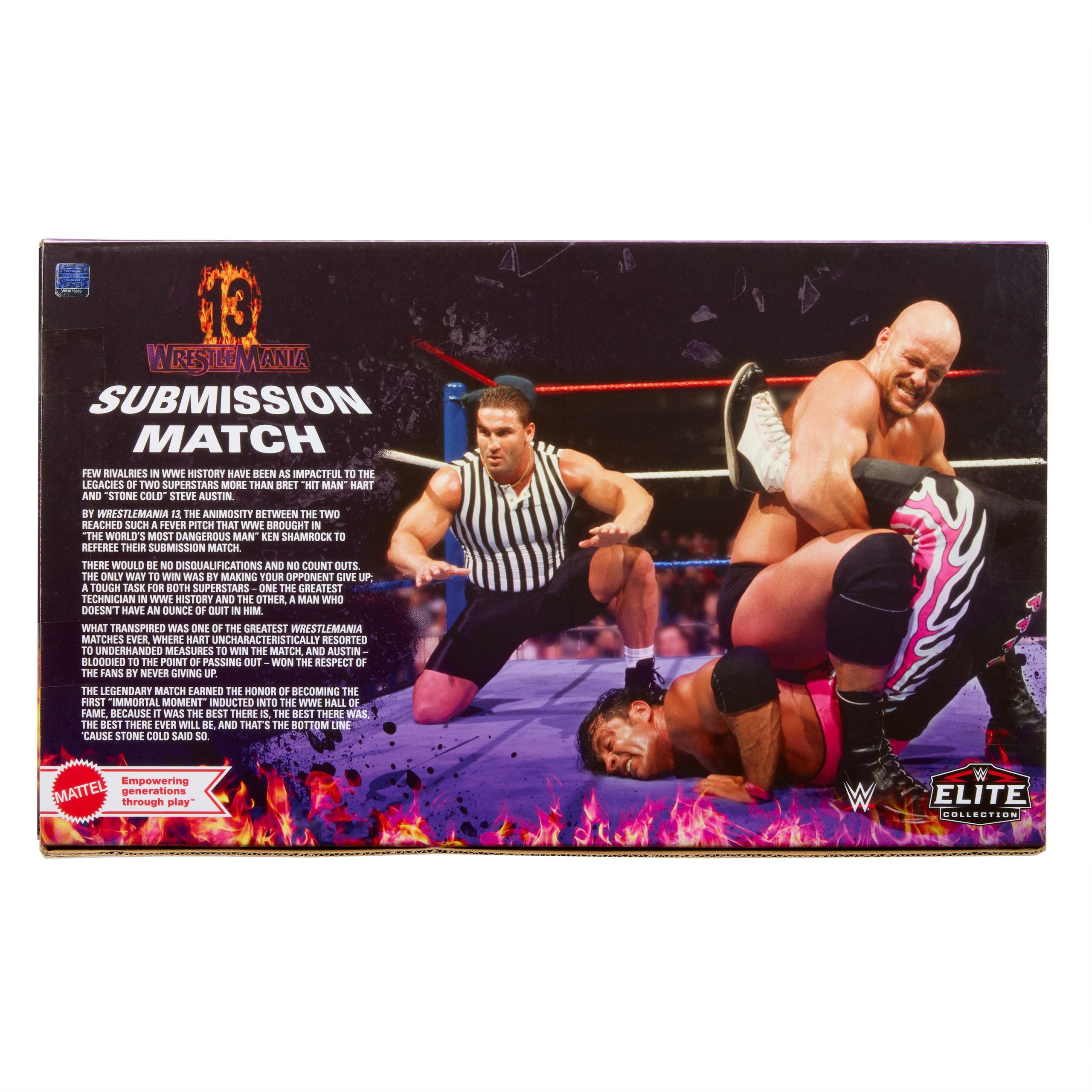 WWE Elite Legacy Submission Match 3 Action Figures & Accessories Set. 6-Inch Collectible - Image 6