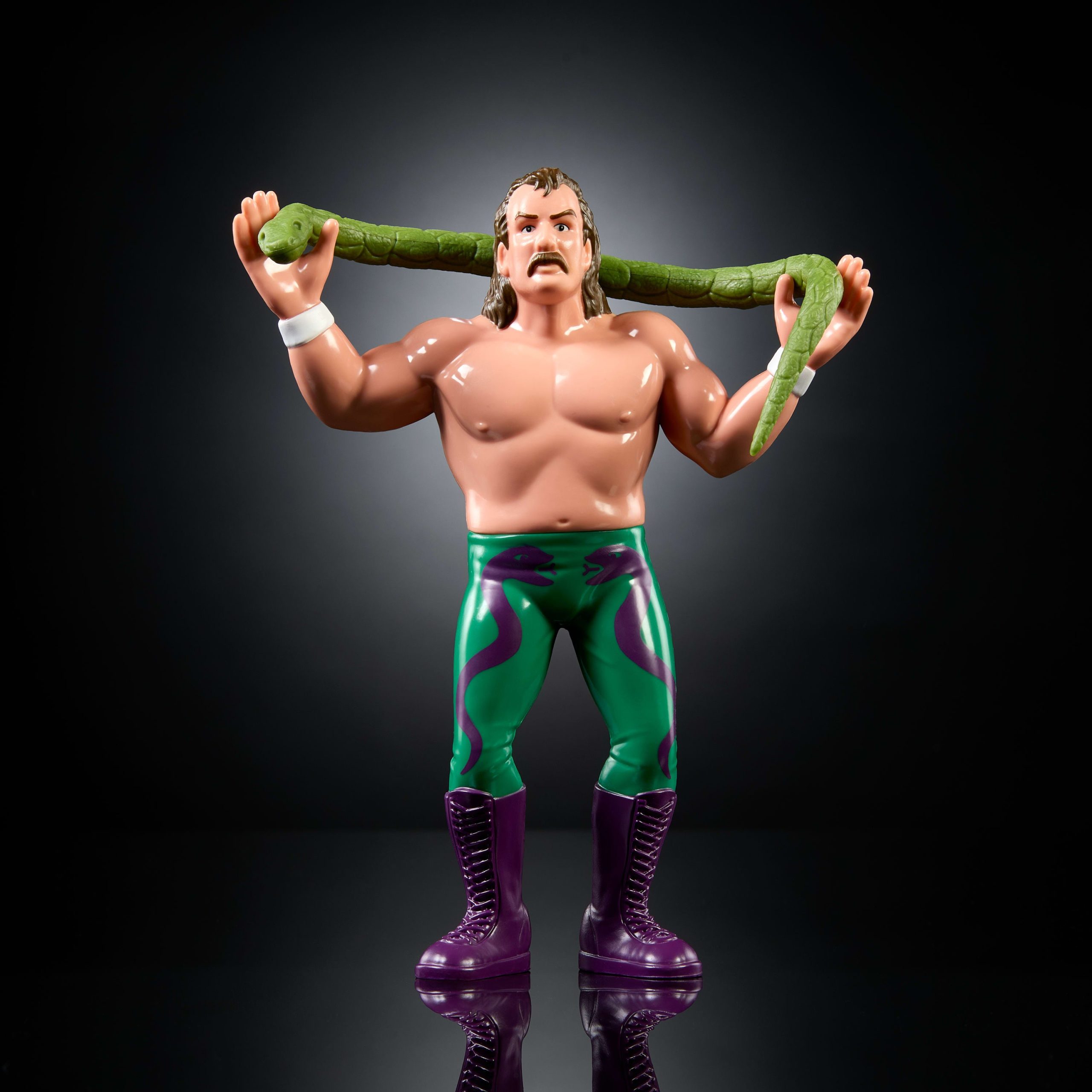 LJN WWE Superstars Jake The Snake Roberts Action Figure - Image 2