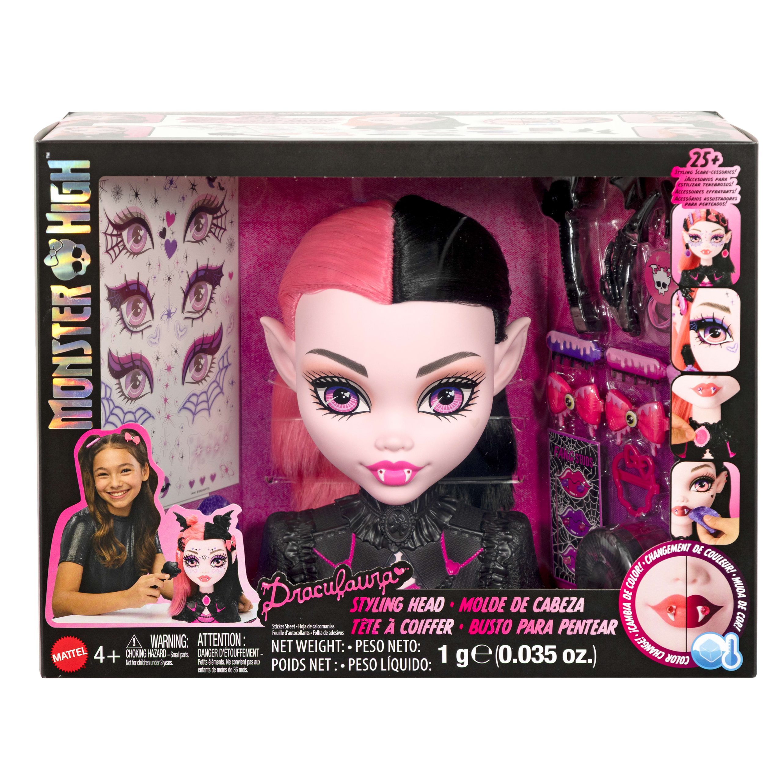 Monster High Tête à Coiffer Draculaura - Image 6
