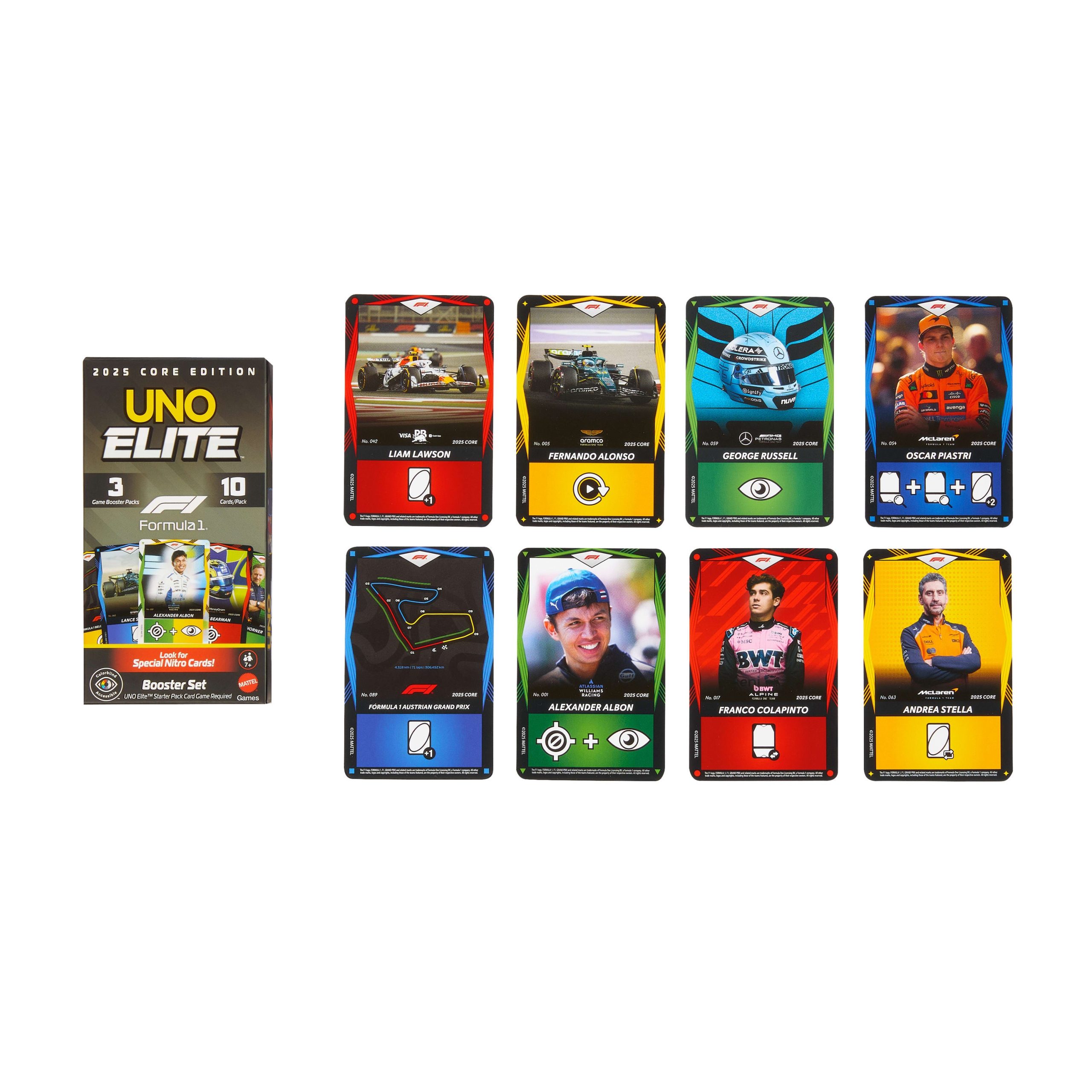 UNO Elite™ Formula 1® 2025 Core Edition Booster Set - Image 4