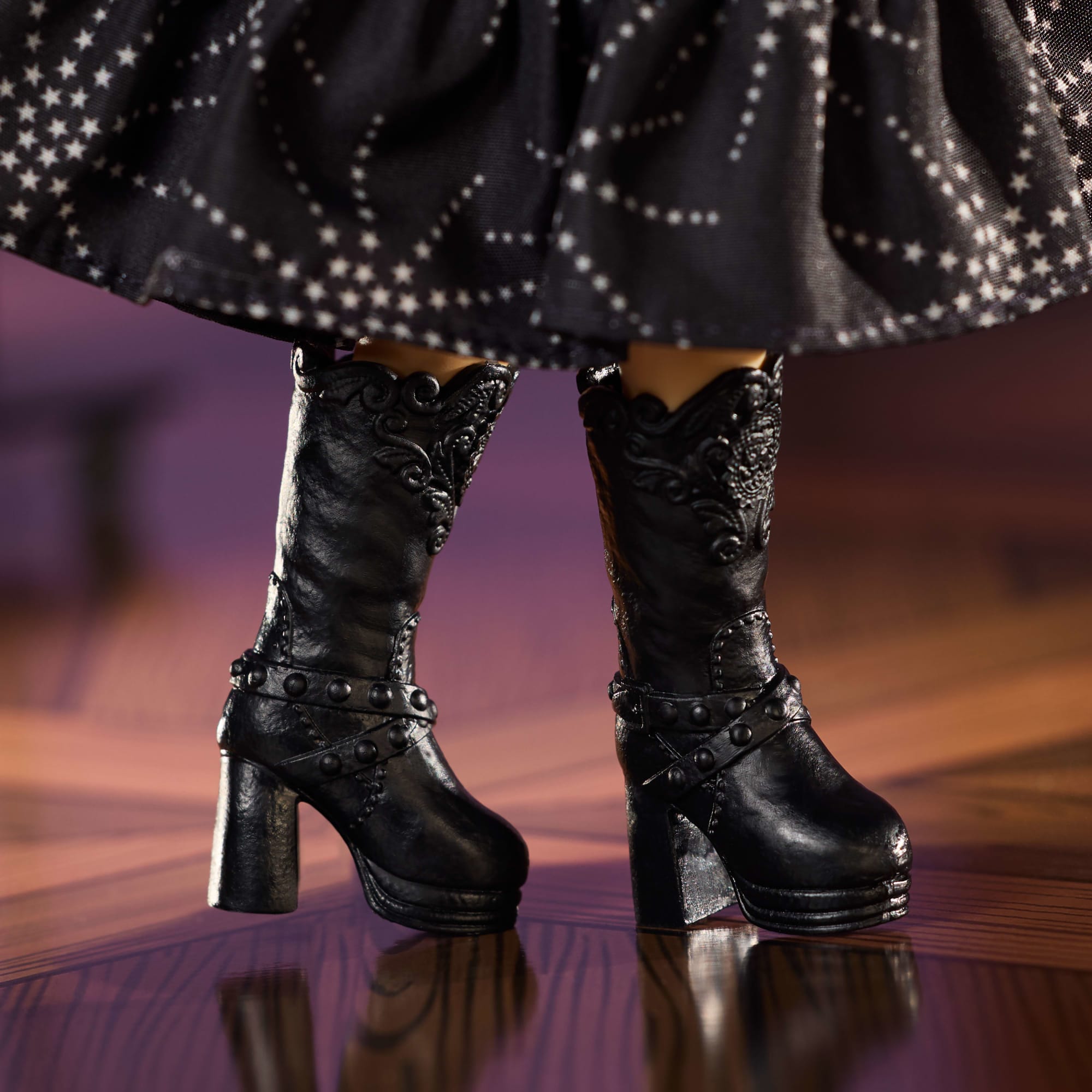 Barbie Inspiring Women Doll. Anna Sui Collectible in Black Dress With Sunglasses & Perfume Accessories - Image 5