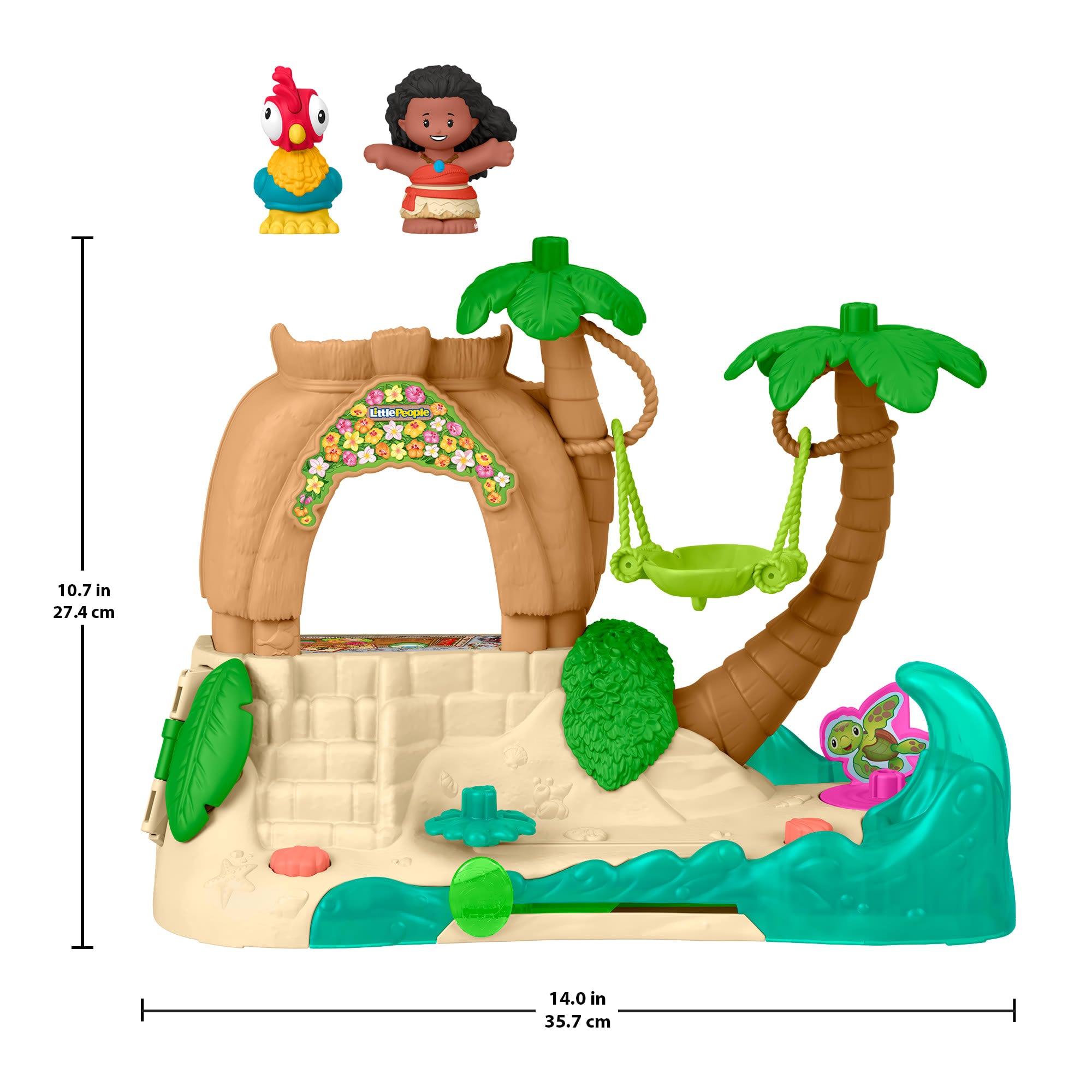 Fisher-Price Little People Disney Princess Moana Adventure Village Playset With Figures For Toddlers - Image 6