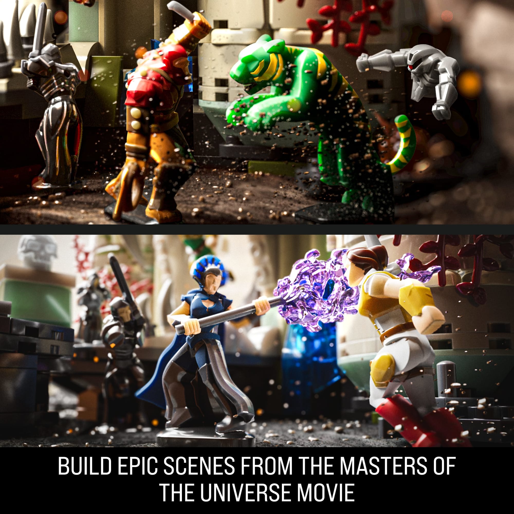 Mattel Brick Shop Masters Of The Universe Battle Of Castle Grayskull Building Toy Kit - Image 5
