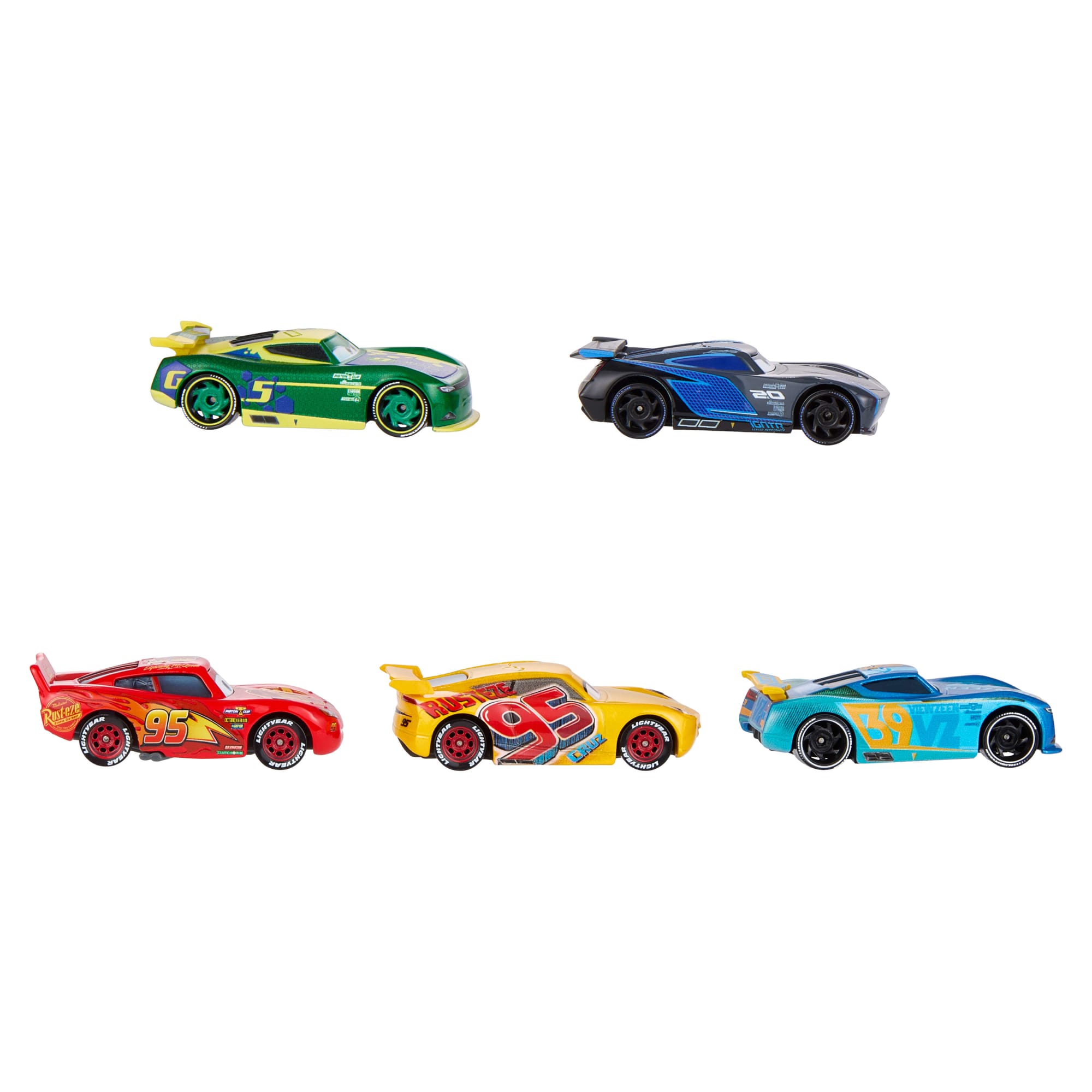 Disney And Pixar Cars Travelin' Team 5-Pack. Set Of 5 1:55 Scale Die-Cast Toy Cars - Image 4