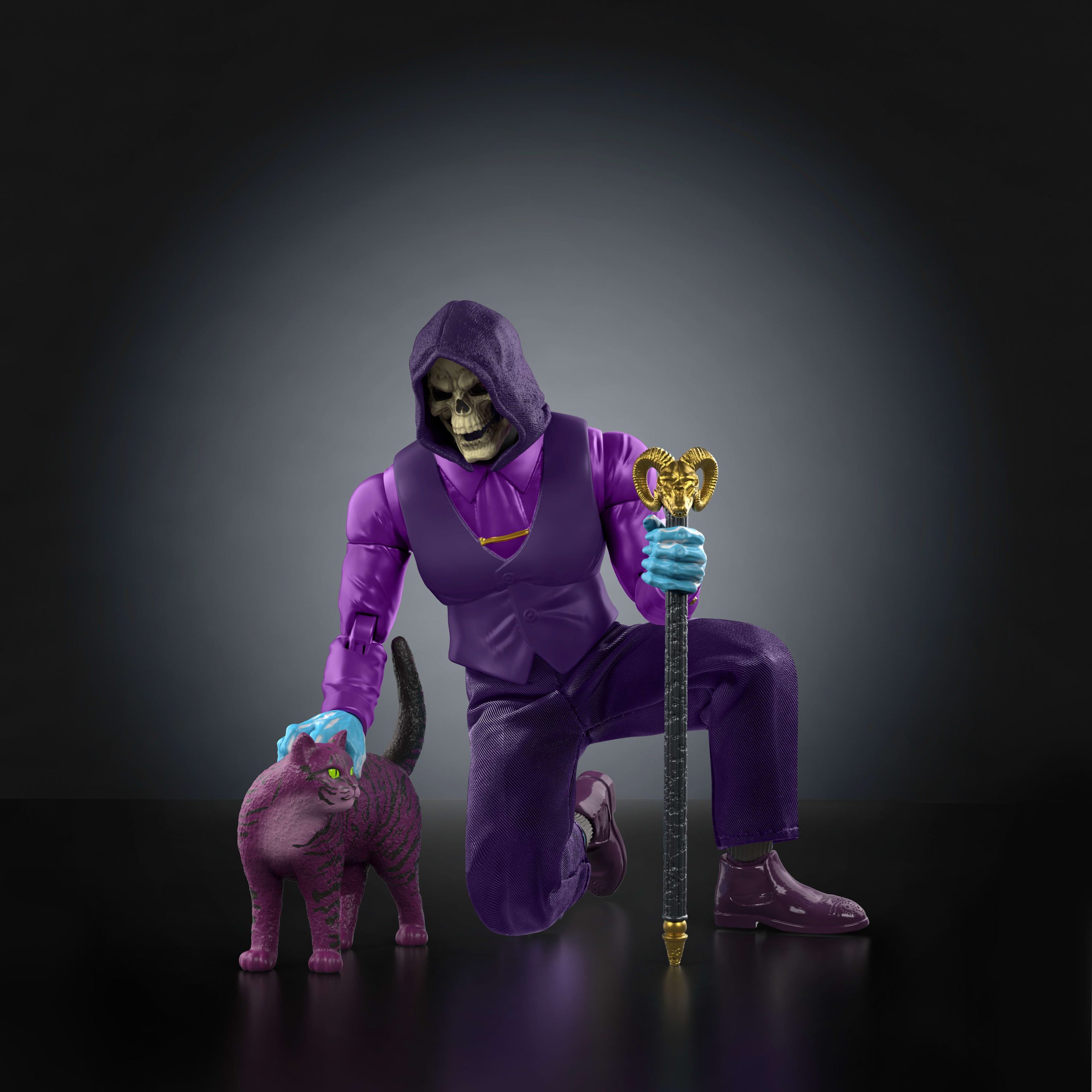 Masters Of The Universe Chronicles Dream Date Skeletor Figure With Soft Goods Suit & Cat - Image 4