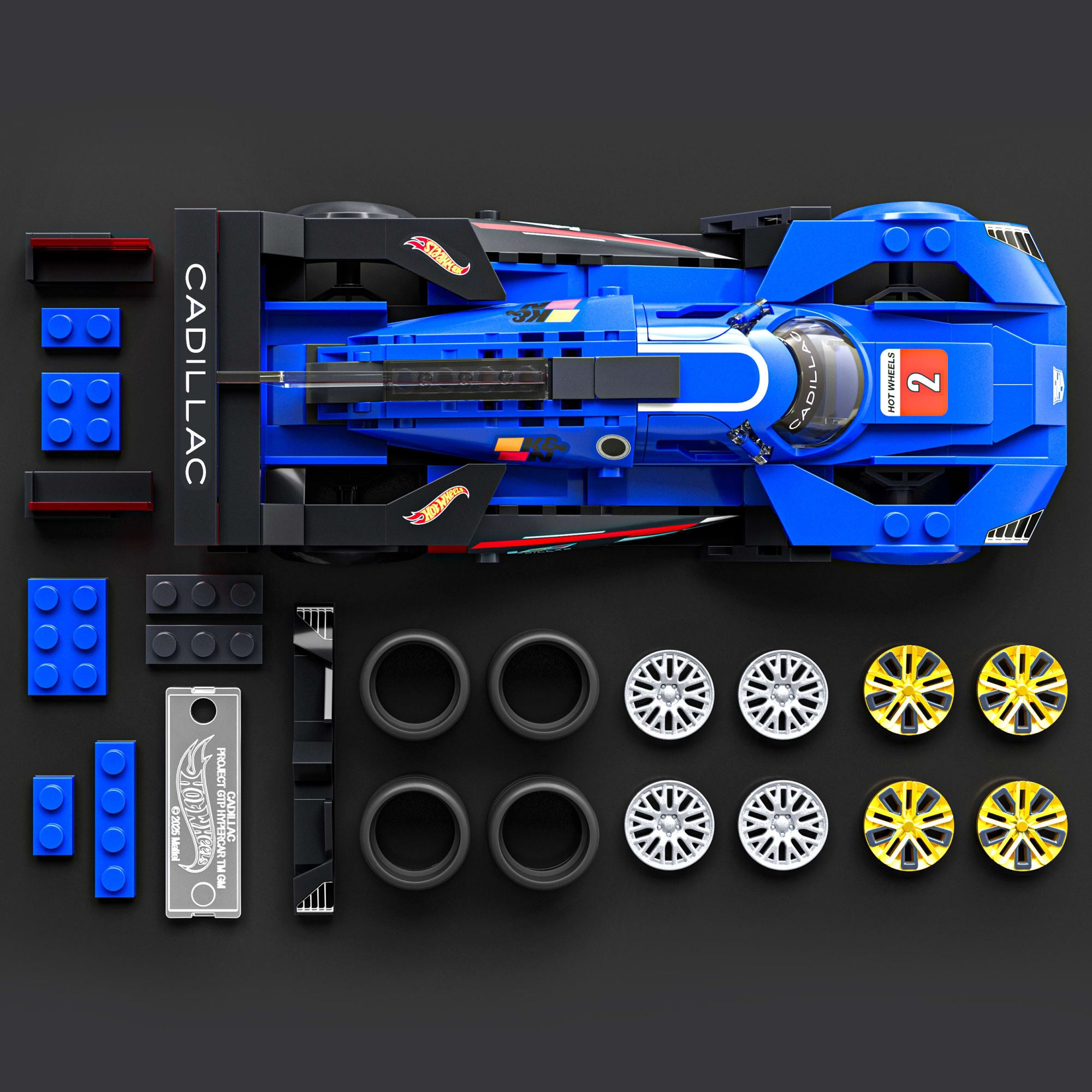Mattel Brick Shop Hot Wheels Projet Gtp Hypercar de Cadillac. Kit de Construction de Jouets 236 Pièces de Collection - Image 4